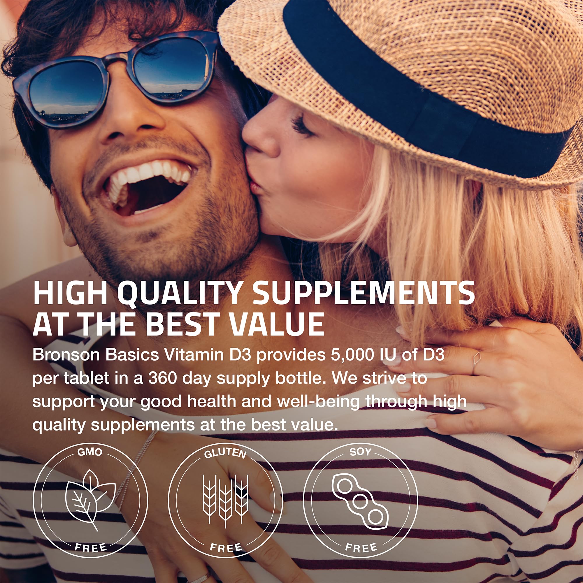 Bronson Vitamin D3 5000iu (125mcg) Non-GMO Gluten-Free Soy-Free 360 Tablets — Amazon image 4
