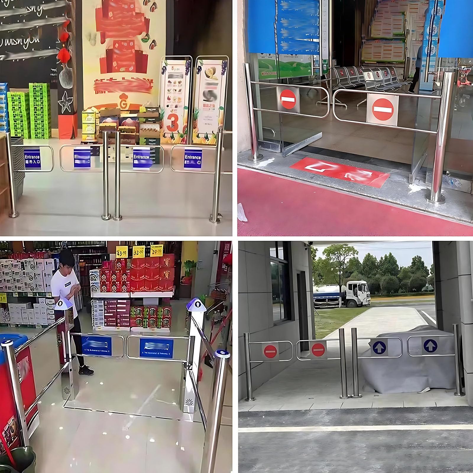 Puerta de seguridad de cierre automático manual de 90° para corredores industriales ajustable 50100 cm mecanismo de bloqueo seguro