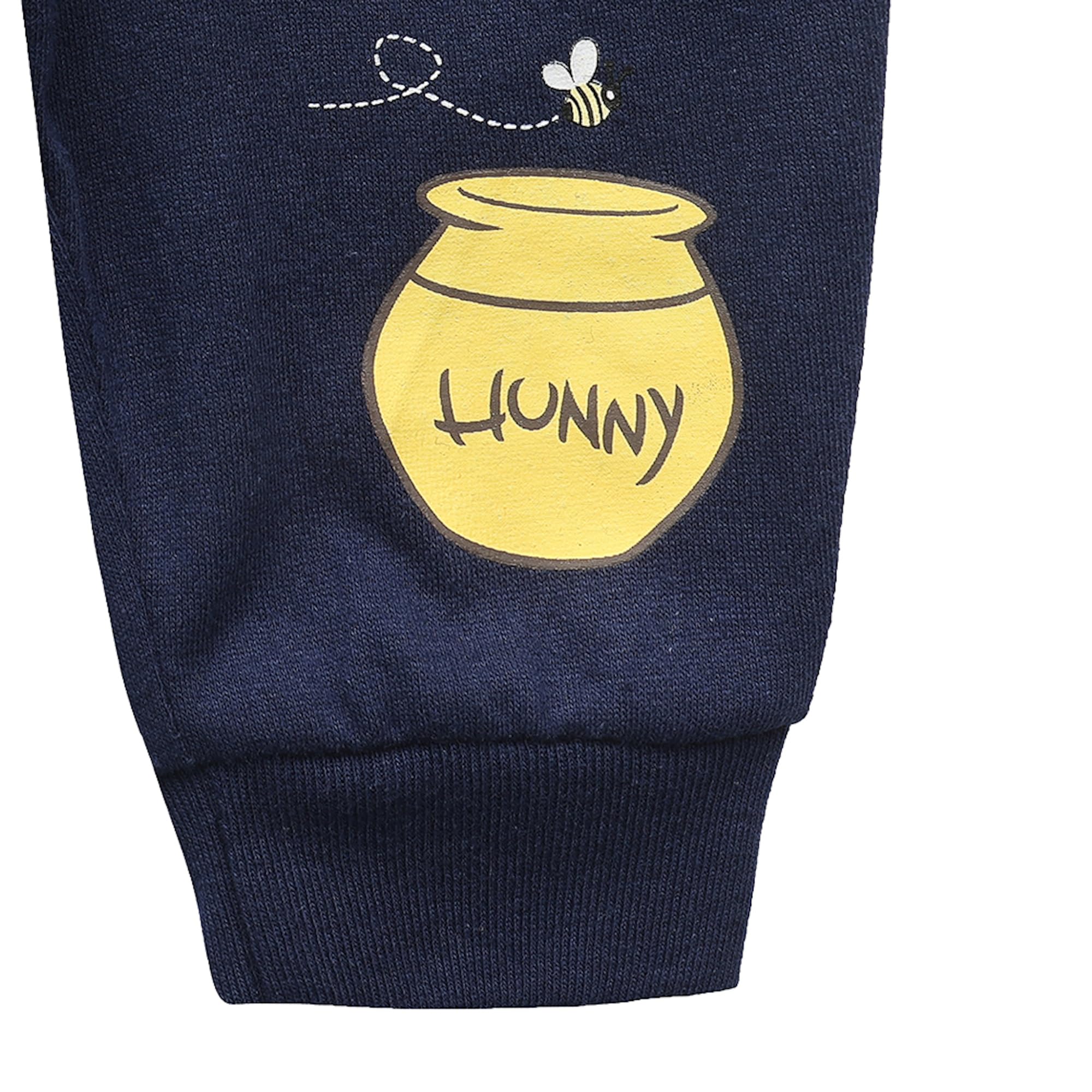 Disney Winnie The Pooh Baby-Body und Jogging-Set für Neugeborene, Marineblau/Gelb