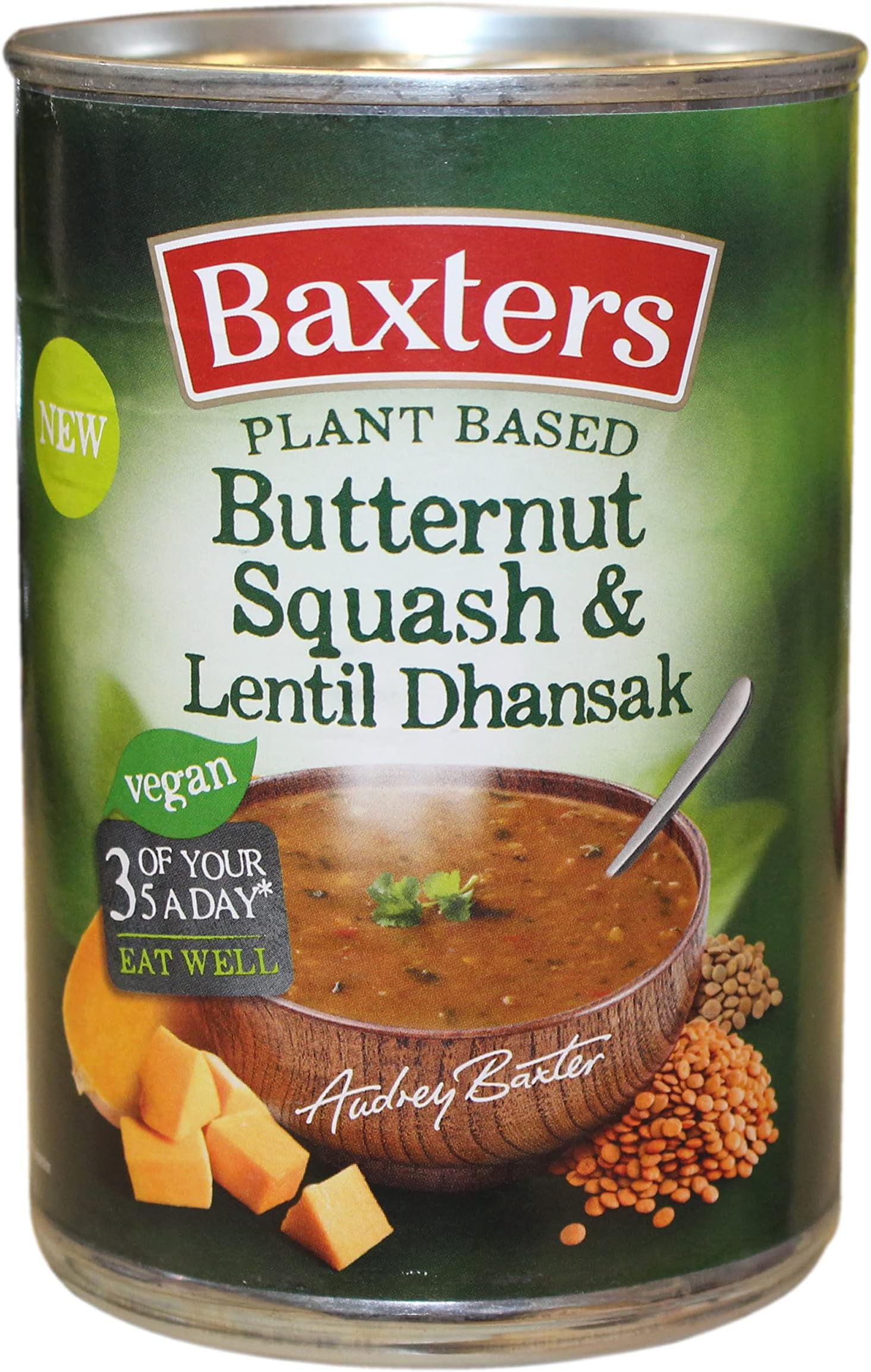 Baxters Plant Based Butternut Squash and Lentil Dhansak Vegan Soup, 380 g (Pa...