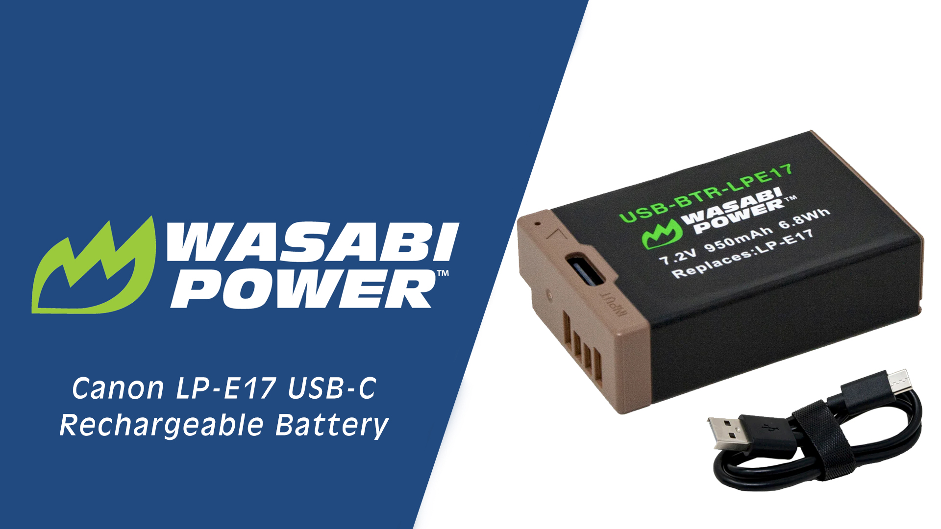 Amazon.com : Wasabi Power USB Battery (Ginger Series) LP-E17 for