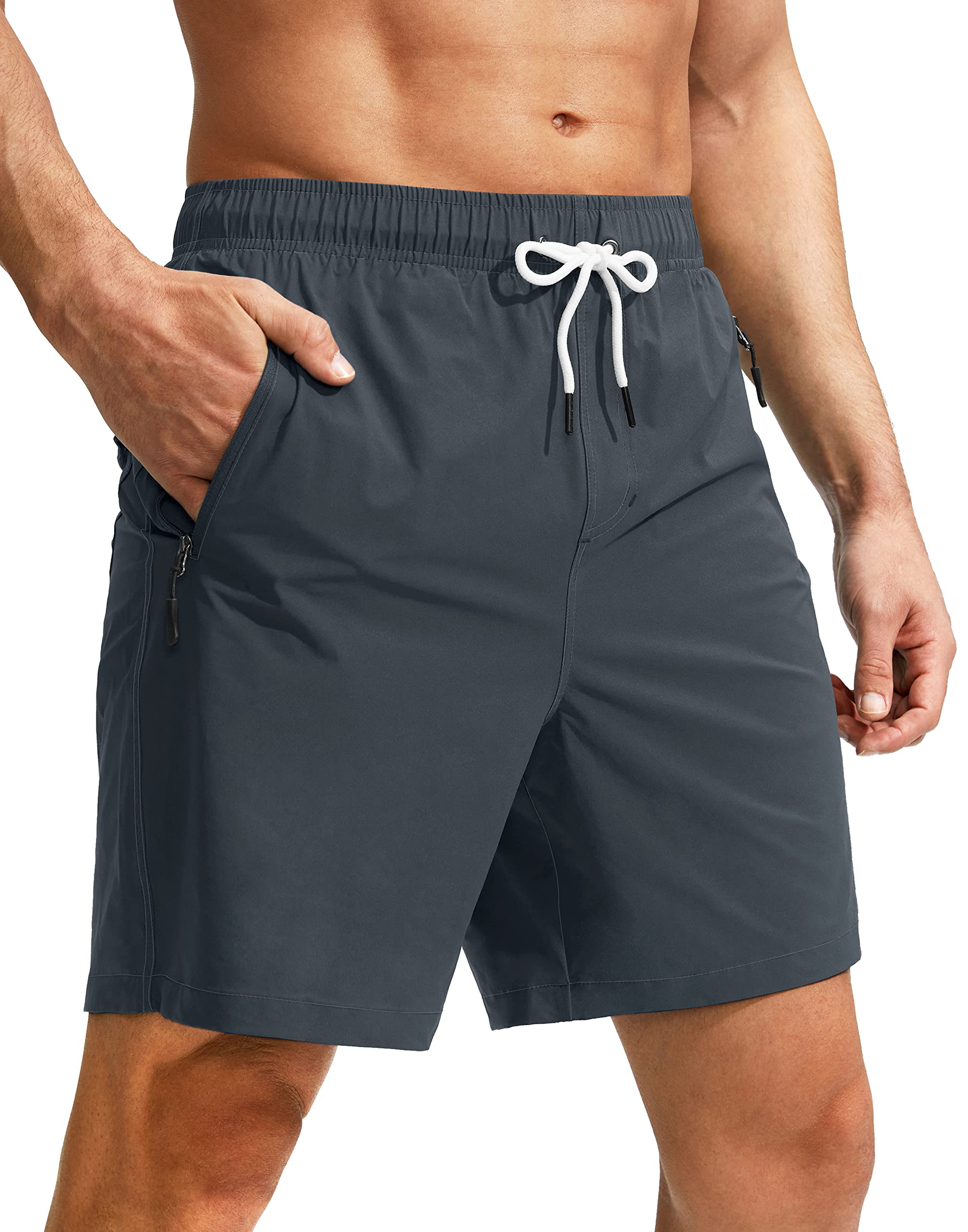 Viodia Men's Swim Trunks with Compression Liner