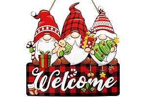Christmas Door Hanger, Christmas Welcome Sign