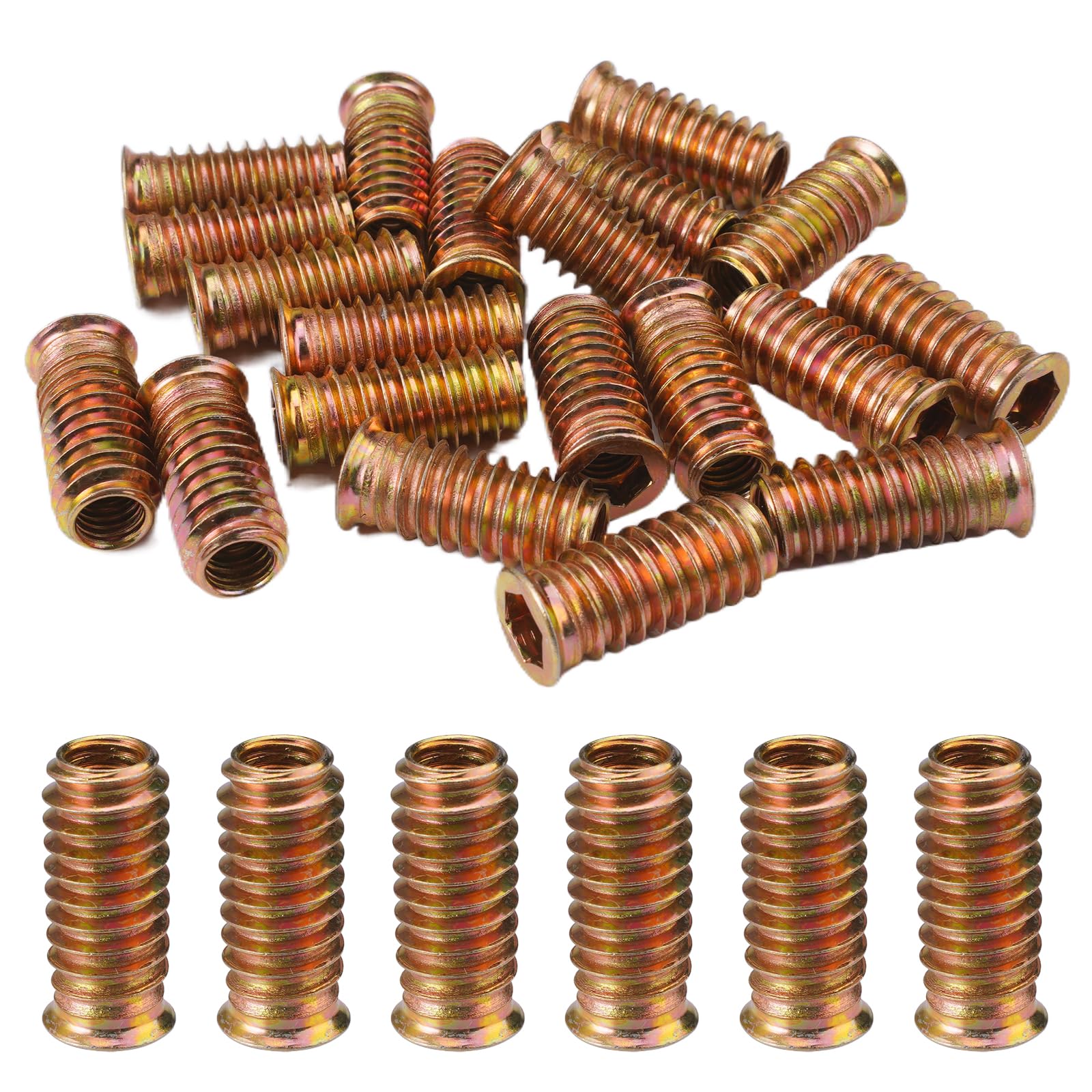 Inschroefmoer Verzinkt M8, DIN 7965 - type SK, D=16 Binnenzesk Inschroefmoer Verzinkt M8, DIN 7965 - type SK, D=16 Binnenzesk