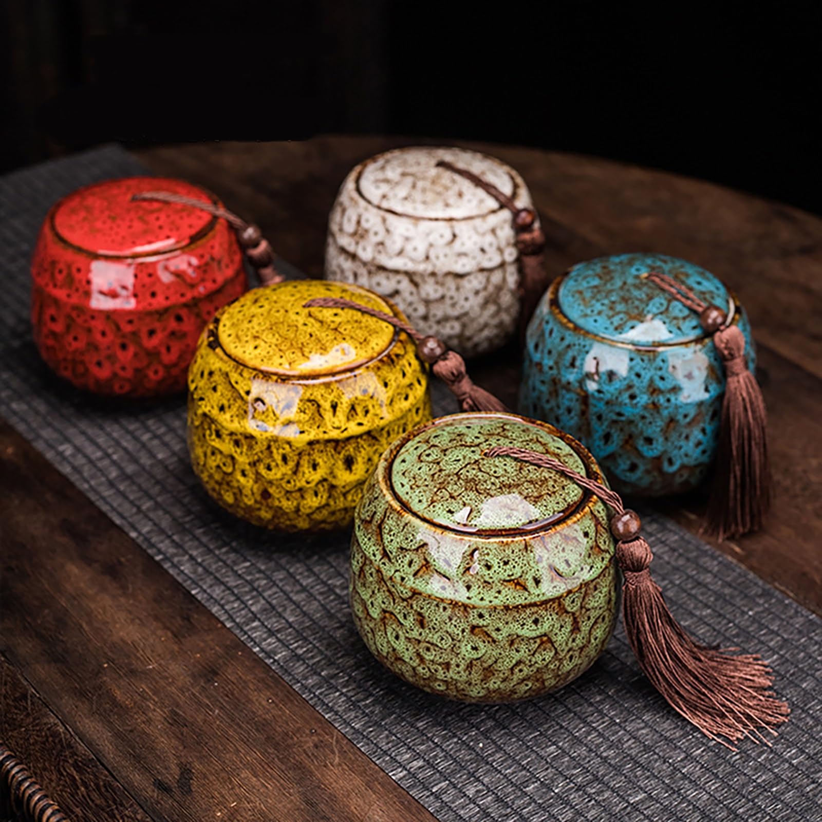茶葉入れ Amazon.com: Vintage Tea Canister, Chinese tea caddy, loose tea