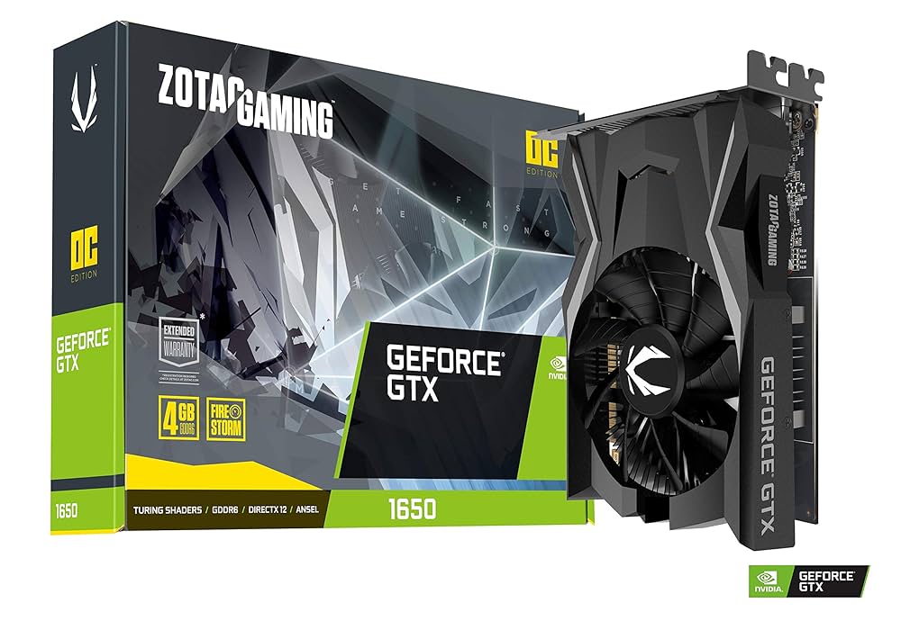 グラフィックボード　ZOTAC GAMING GeForce GTX 1650 ZOTAC GAMING GeForce GTX 1650 OC 4GB GDDR6 128-bit Placa de