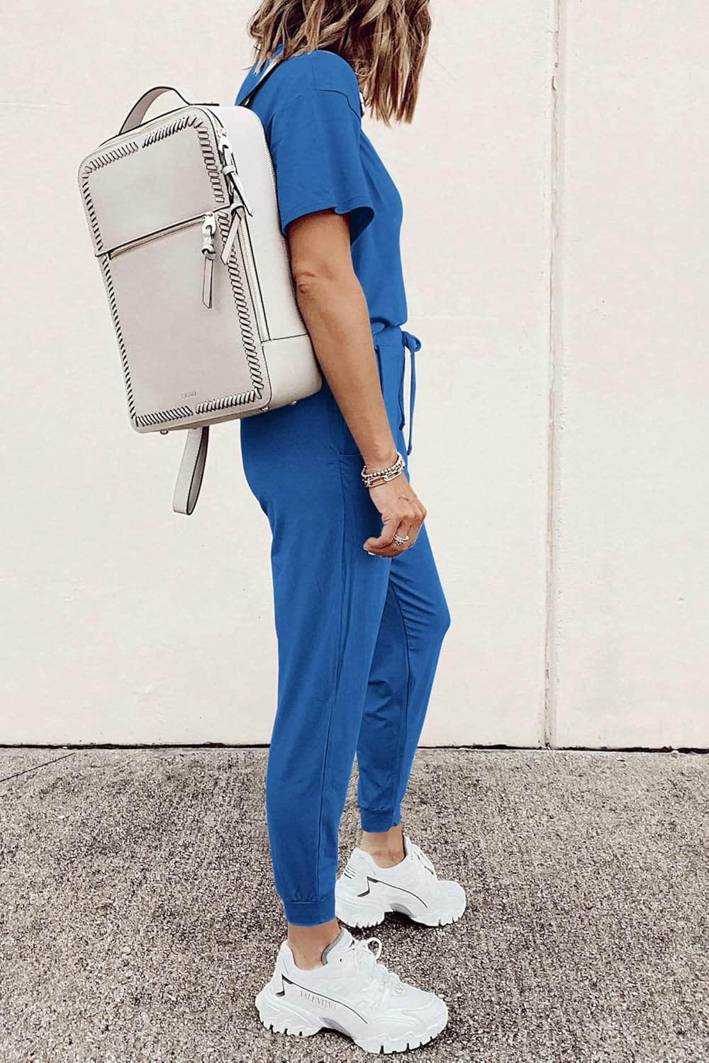 PRETTYGARDEN Women's Two Piece Lounge Sets 2026 Spring Summer Jogger Pants Vacation Outfits Travel Airplane Matching Clothes - Image 4