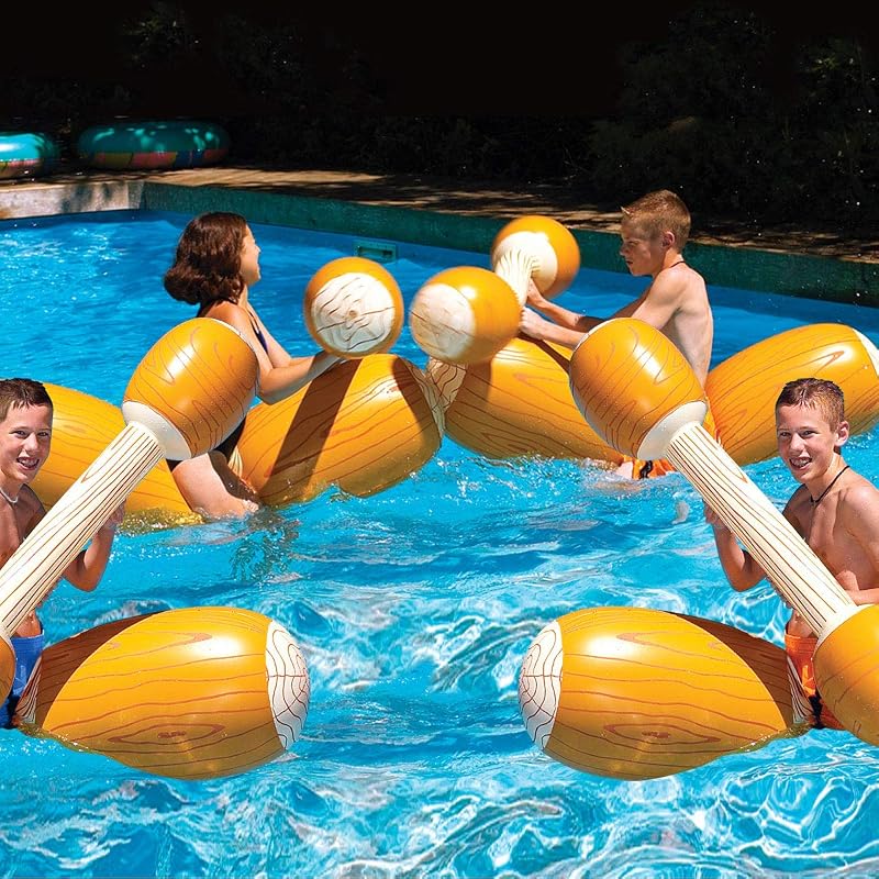 Set Swimline Log Flume Joust Action Inflable for Swimline Pools (2 juegos)