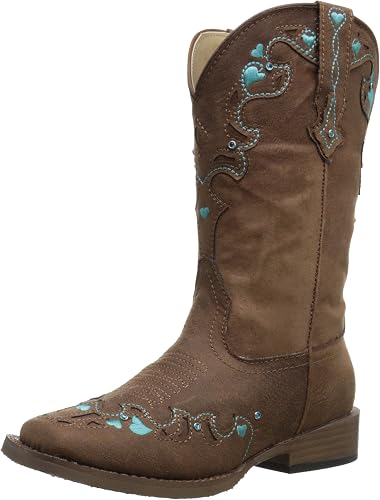 Amazon.com: Roper Hearts - Botas vaqueras con punta cuadrada (bebé/niño  pequeño) : Ropa, Zapatos y Joyería