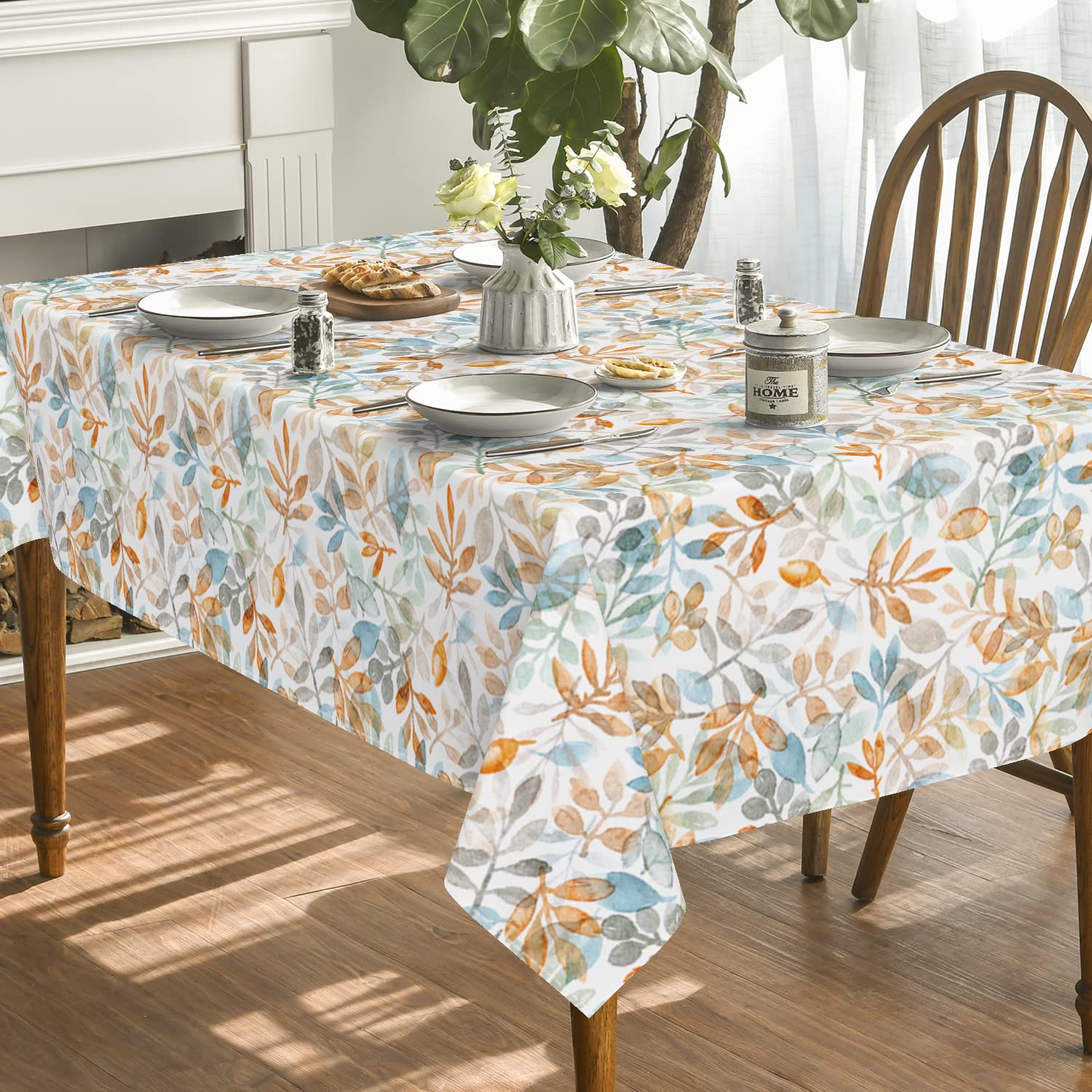 Tovaglia Autunnale Horalddaily 130x220 Cm Blu: Perfetta Per Picnic, Feste E Cene, Elegante E Pratica