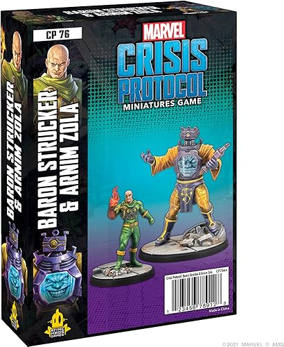 Miniatura 1 de Marvel: Crisis Protocol Baron Strucker y Arnim Zola - Paquete de personajes - ¡Libera las fuerzas del mal! Juego de superhéroes de mesa, a partir de