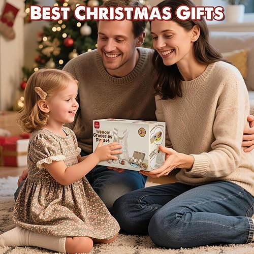 Miniatura 8 de Lehoo Castle Wooden Play Food Sets for Kids Kitchen, Food Toys for Toddlers 3+ Year Old, Pretend Food Play Kitchen Accessories, Cutting Fruits