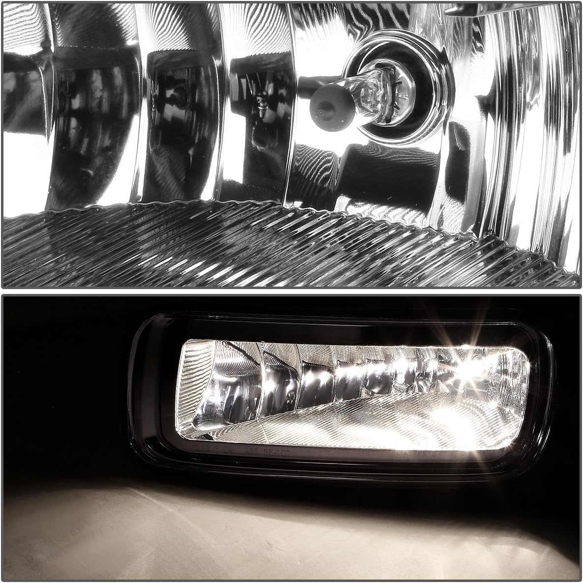 Auto Dynasty Fog Lights Assembly Compatible with 2004-2006 F150 / 2006 Lincoln Mark LT Front Bumper Driving Fog Lamps with Switch, Driver and Passenger Side, Clear Lens