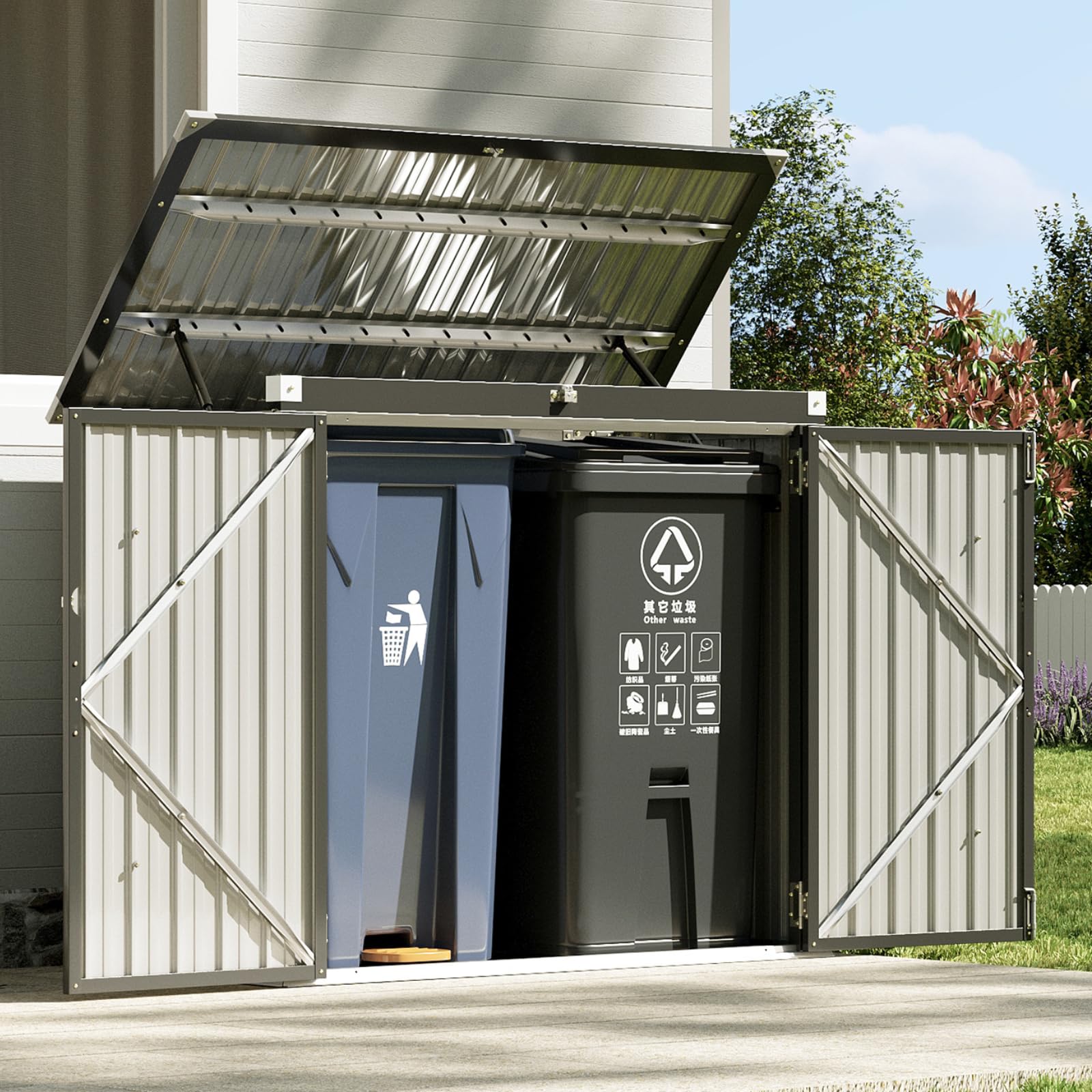 Amazon.com : Aoxun Premium Outdoor Storage Shed Material Upgraded