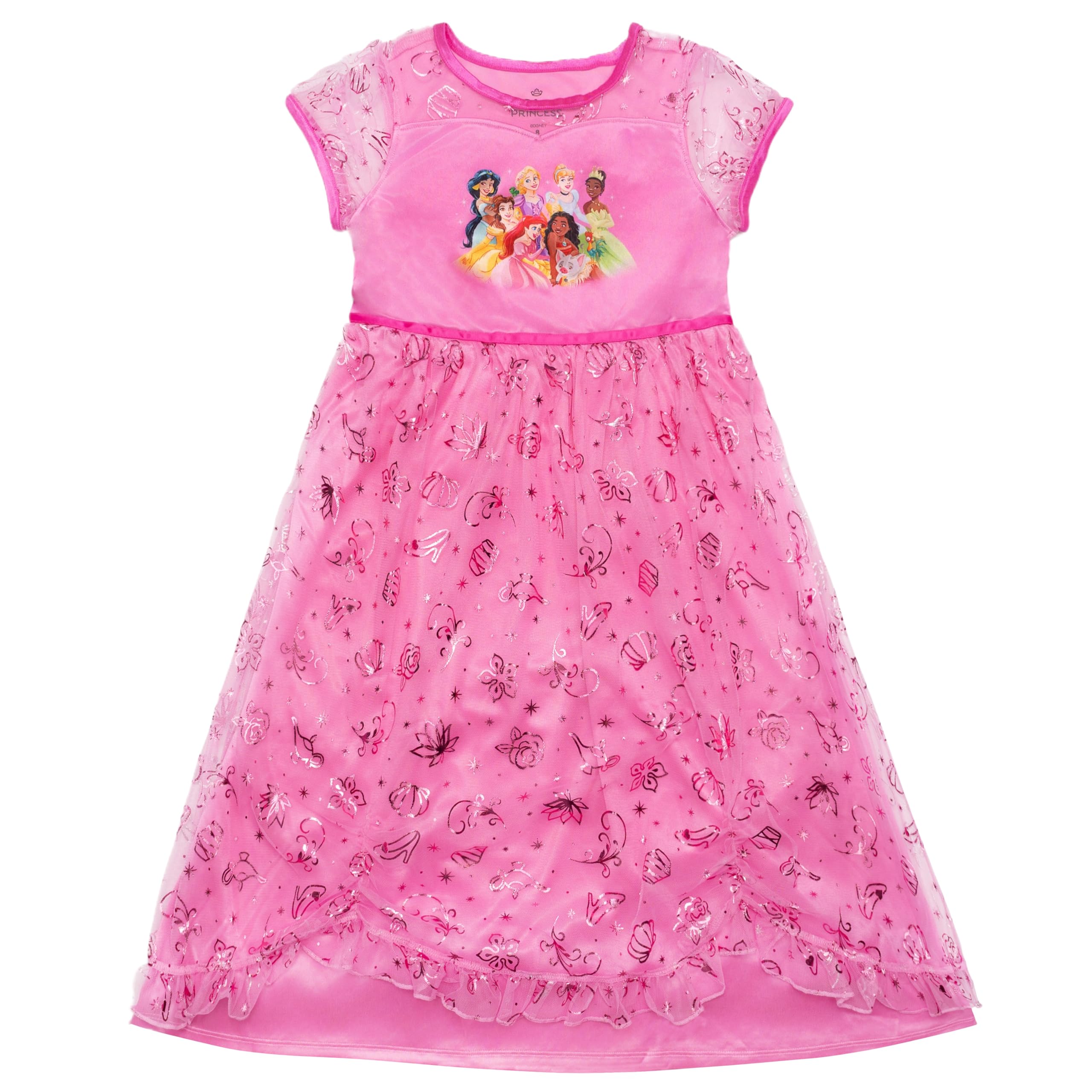 Disney Toddler/Little/Big Girls' Princess Fantasy Gown Nightgown