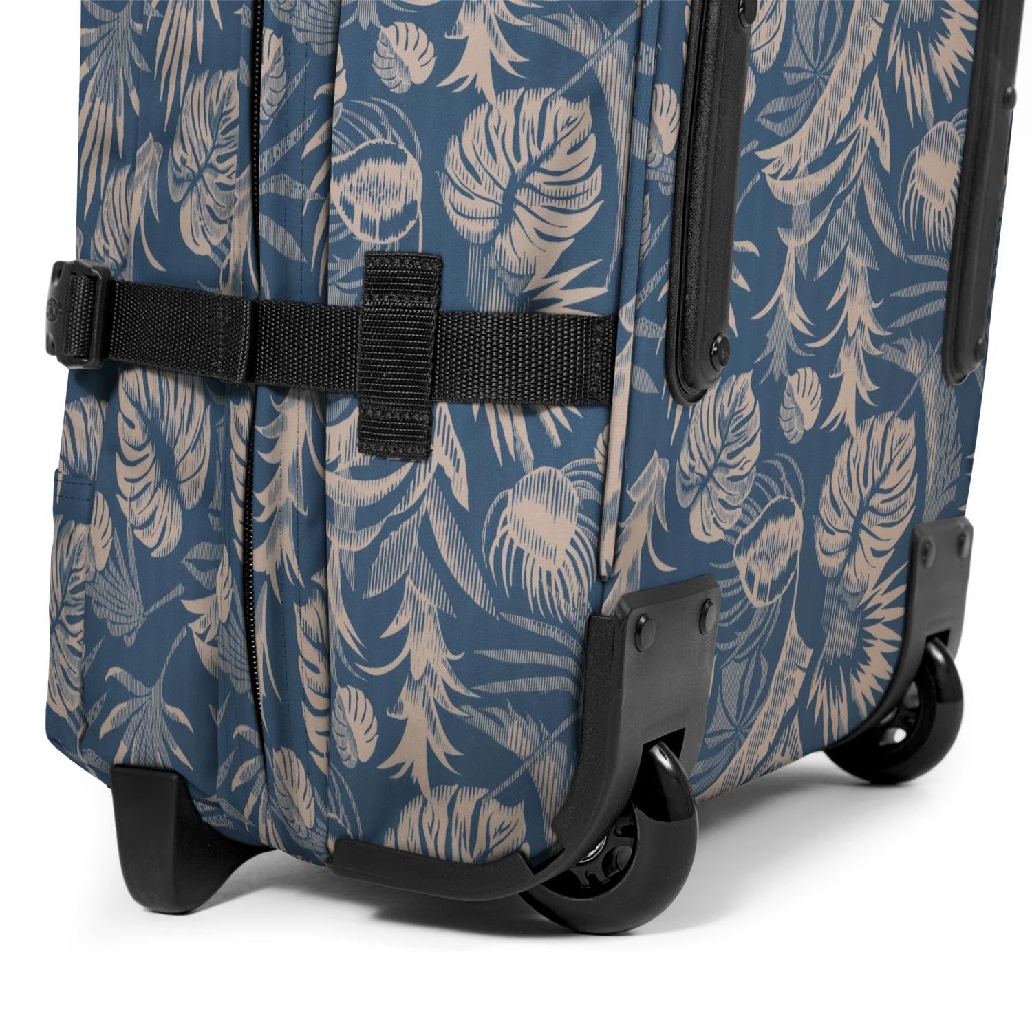 Eastpak Tranverz L Valise Grand Format 121L (79 x 40 x 33 cm), Grande Valise de Voyage à roulettes, Bagage résistant avec Double Compartiment, poignée télescopique & Serrure TSA - Brize Blue Beige