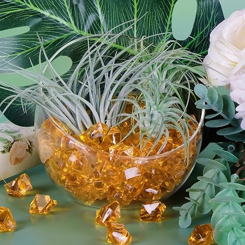 Vista 32 de Babenest - Rocas de hielo trituradas acrílicas, 150 piezas de cristales falsos, cubos de hielo de plástico, gemas de diamantes para rellenos