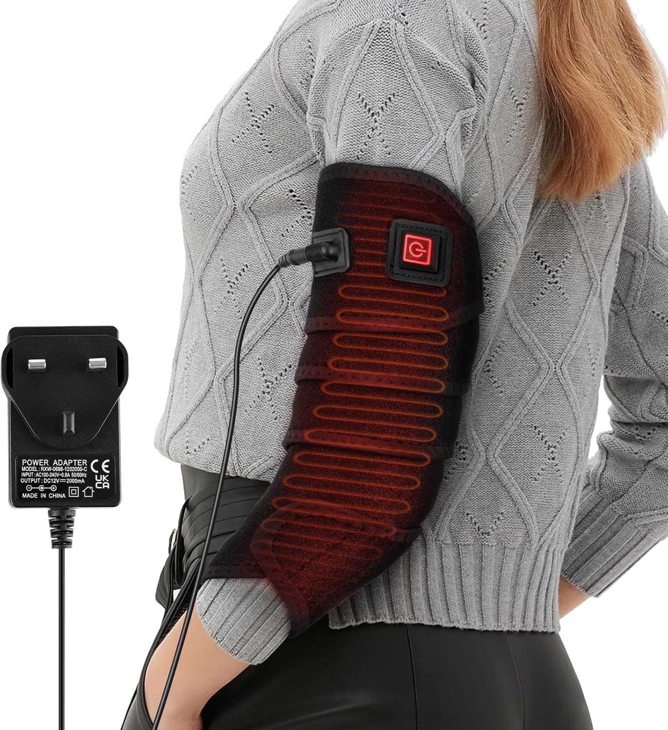 Heating Pad Wrap for Pain Relief, Flexible Heated Pad for Ankle Leg