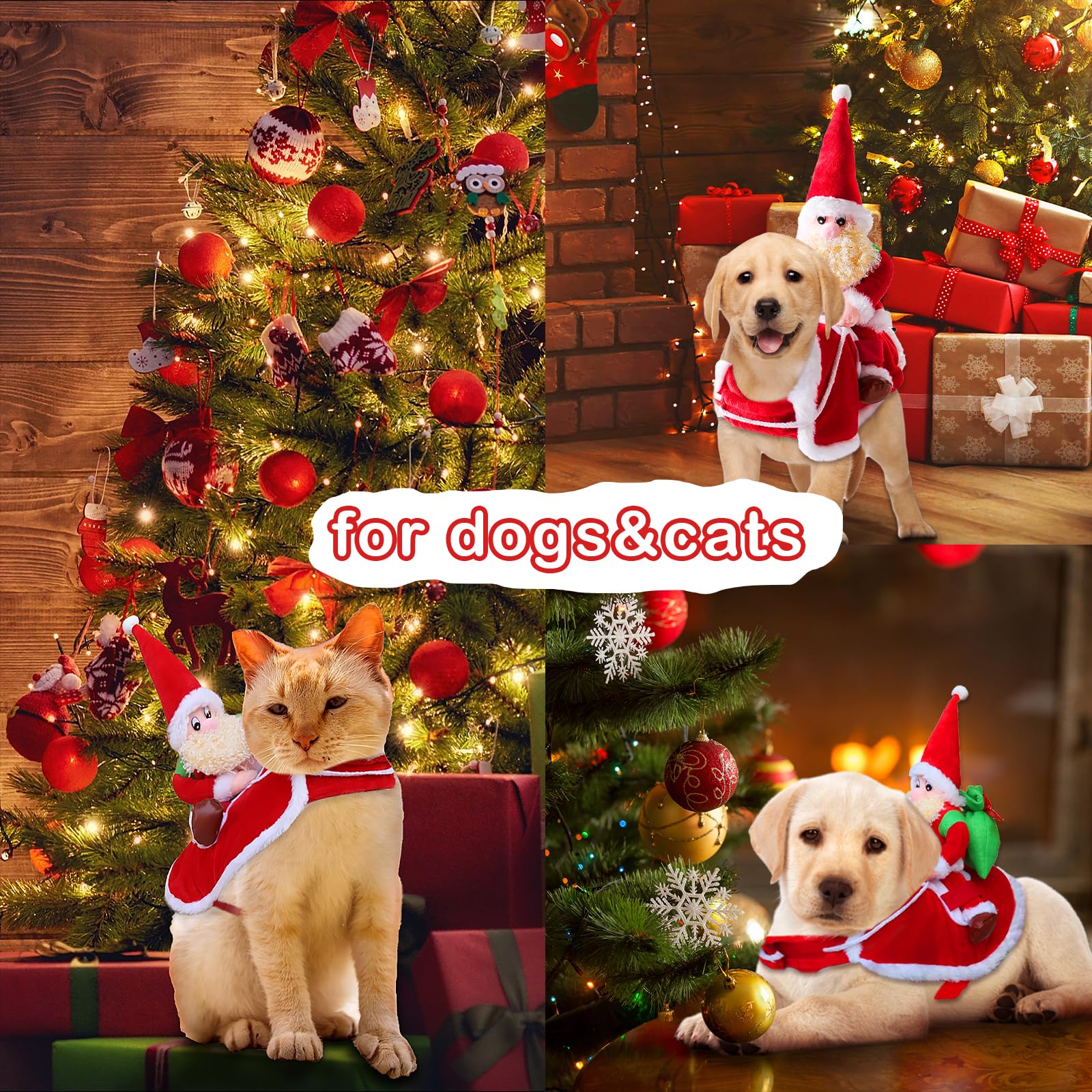 Idepet Weihnachtsmann-Kostüm Für Hunde – Mit Kapuze, Kuschelweich & In Verschiedenen Größen