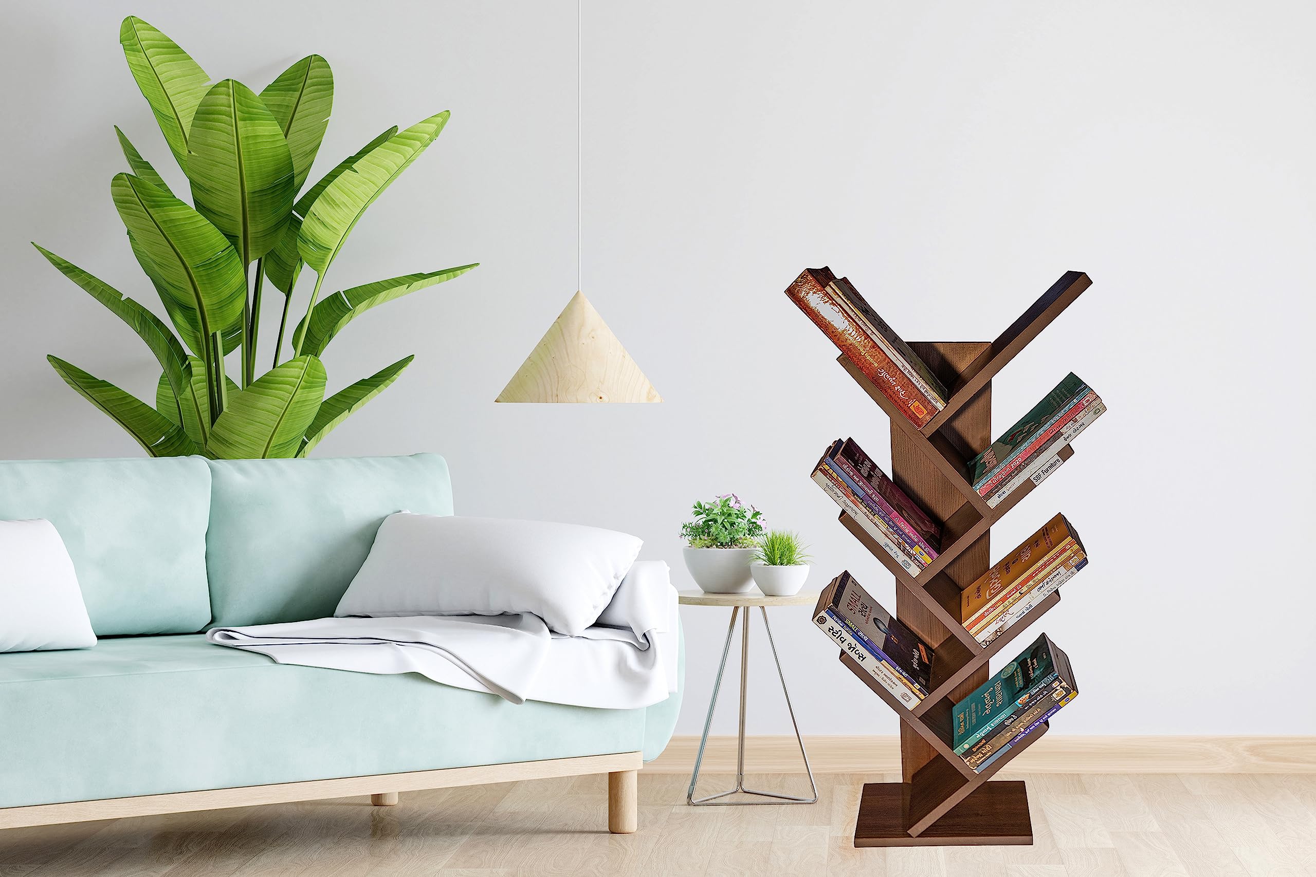 SBF Furniture 7-Tier Book Rack Storage of Book case, Free-Standing ...