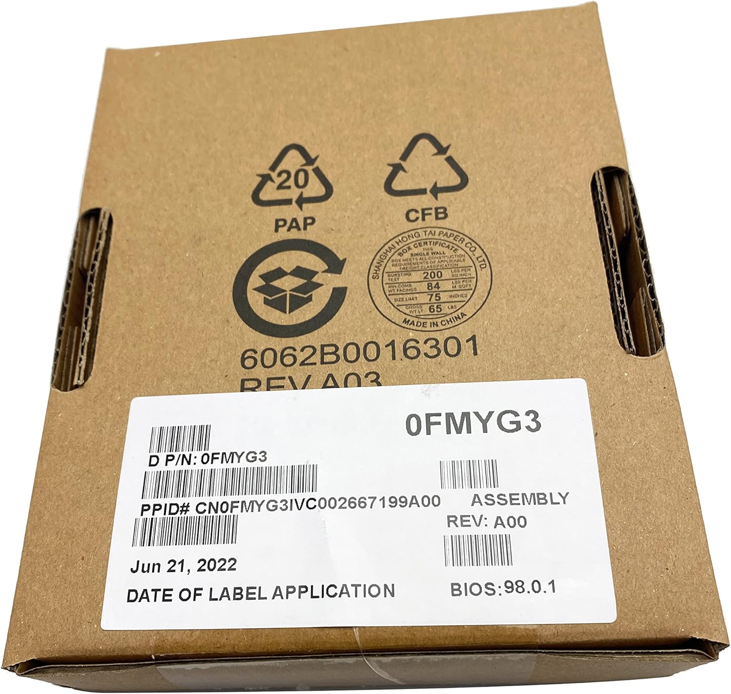 BestParts New Trusted Platform Module TPM 2.0 Compatible with Dell PowerEdge R240 R440 R540 R640 R740 T440 T640 Server FMYG3