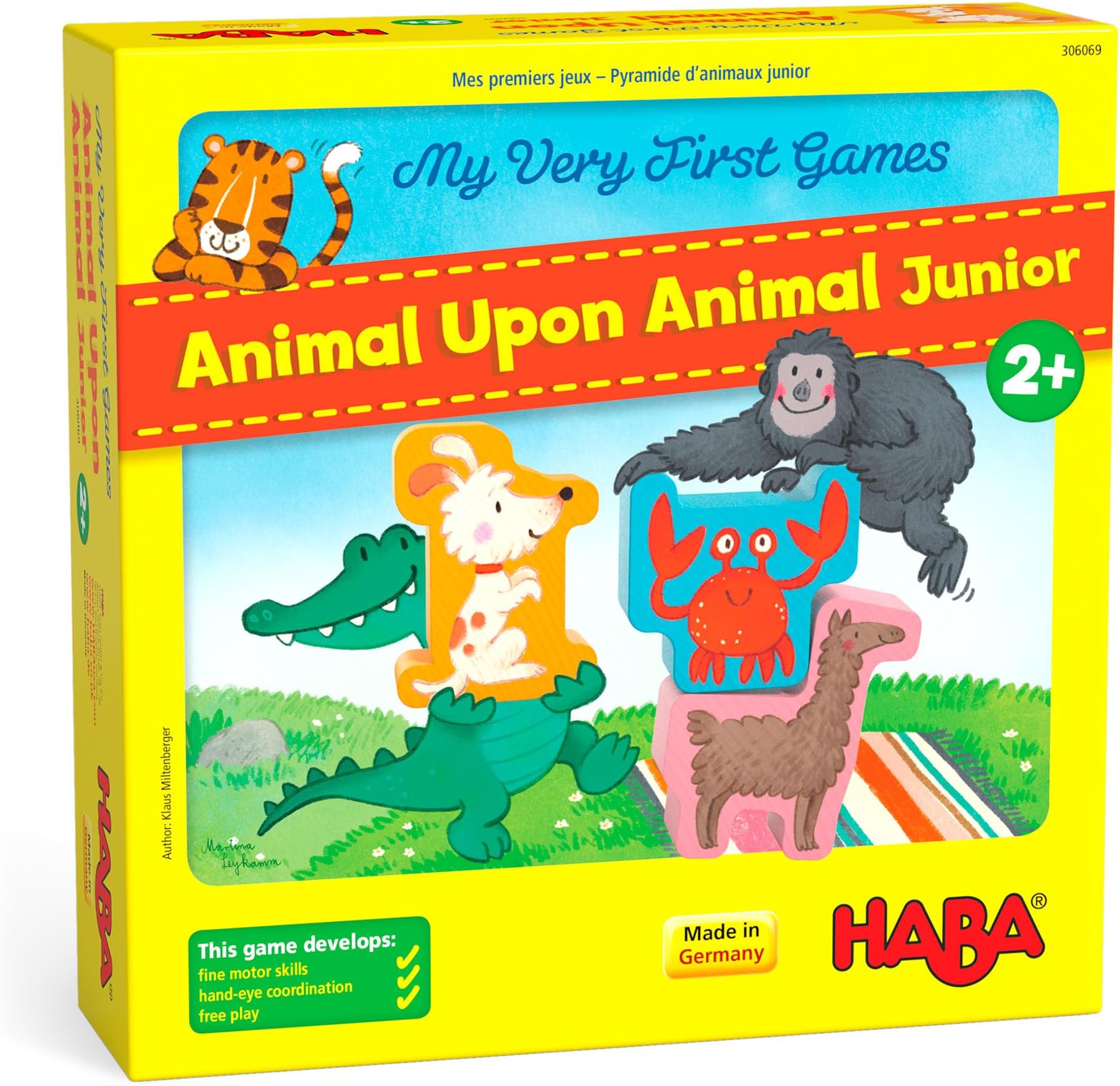 My Very First Games - Animal Upon Animal Junior: Toddler Stacking Game for Preschool Learning Activities & Fun Family Games for Ages 2+