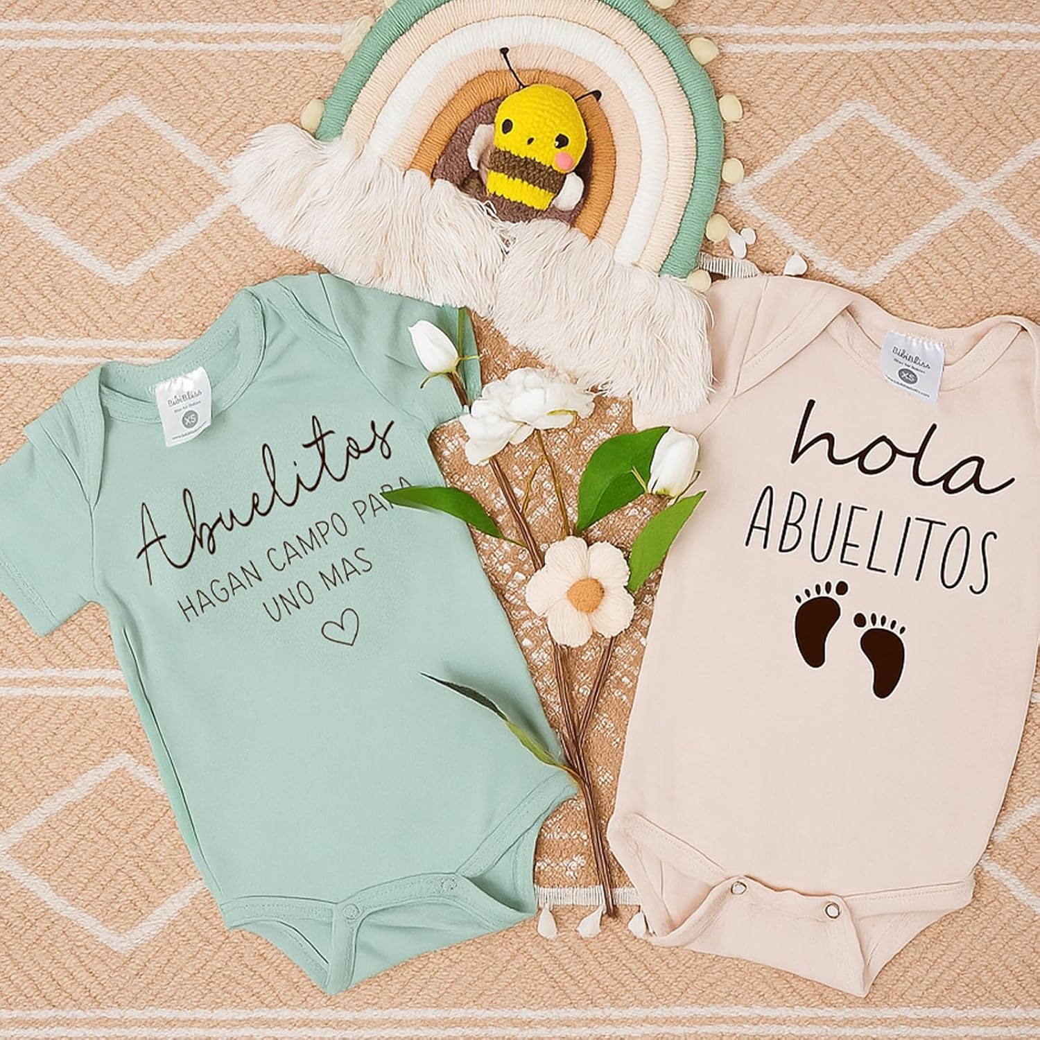 Guess What Pregnancy Announcement Infant Bodysuit,New Pregnancy Announcement Gift for Grandparents - Image 7