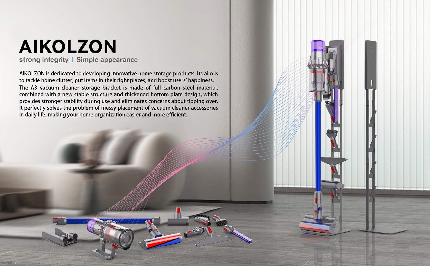 Amazon.com - AIKOLZON Vacuum Stand for Dyson V15 V12 V11 V10 V9 V8