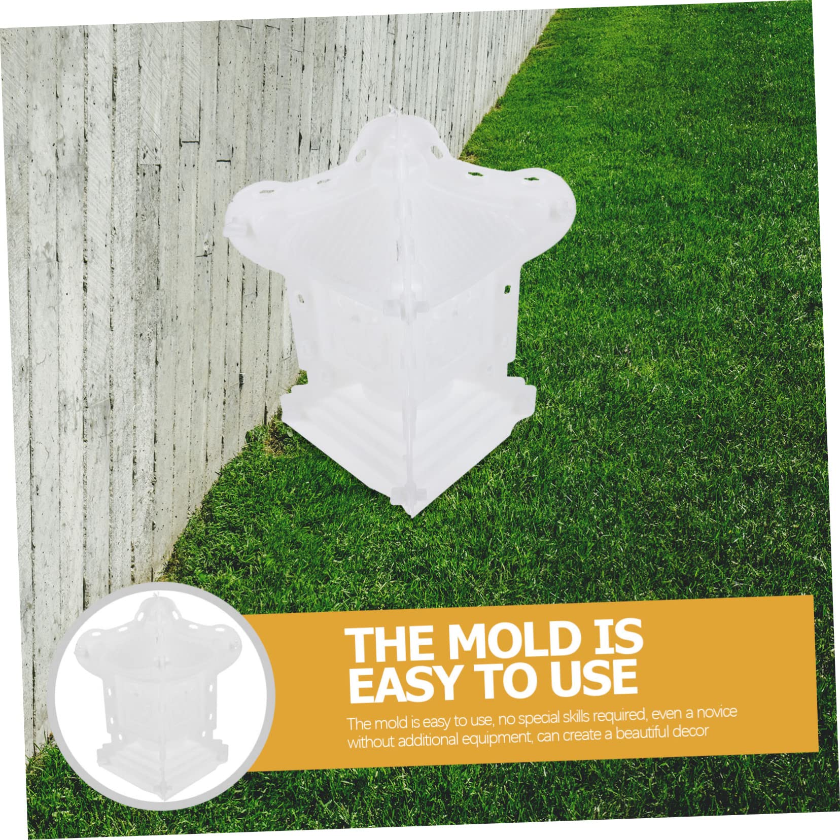 Artibetter Molde de Plástico para Columna Romana de Jardín Molde Multifuncional para Decoración Exterior para Pabellón Pequeño Resistente y Portátil para Paisajismo