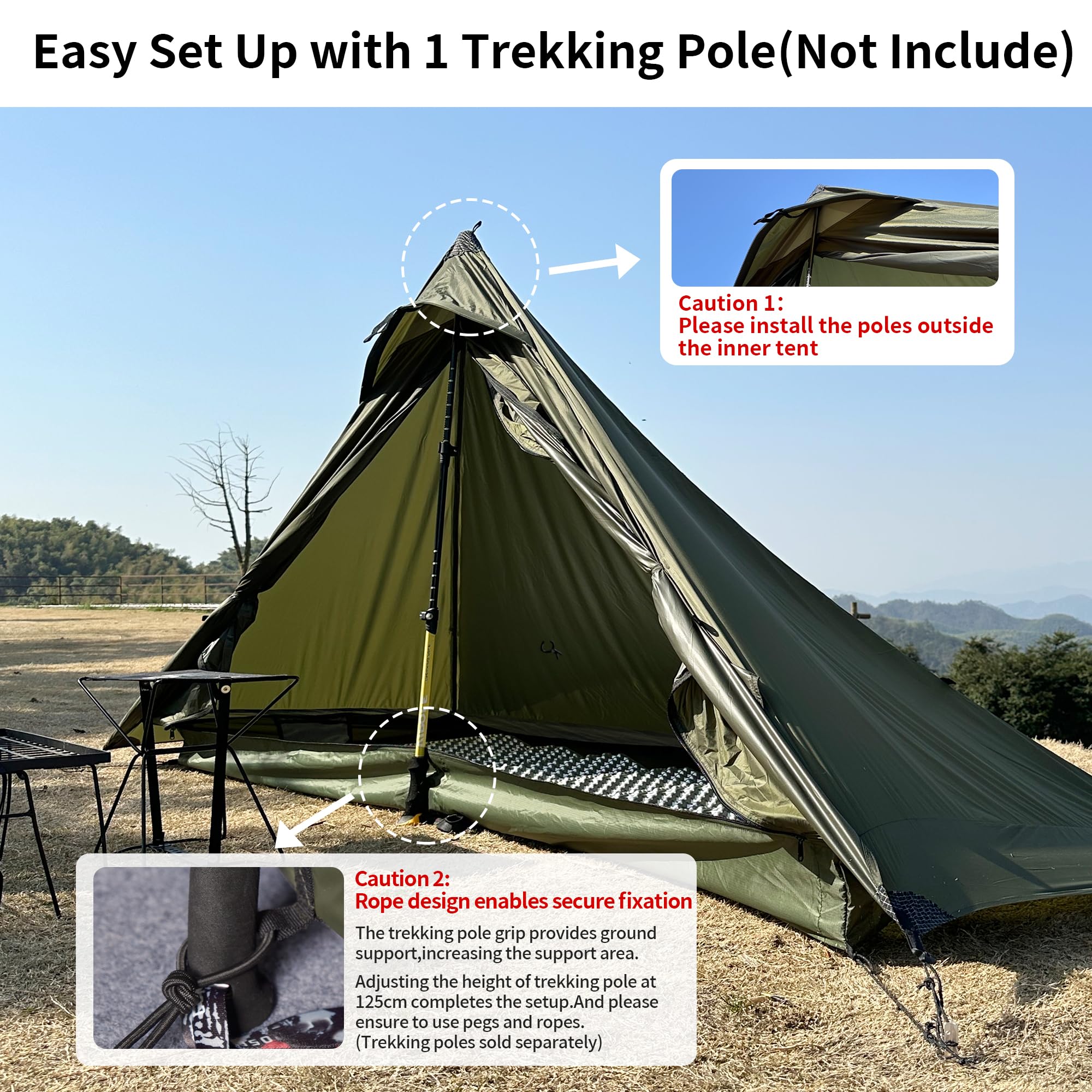 Amazon.com : TENPLAY Ultralight Tent,1 Person,Backpacking Camping