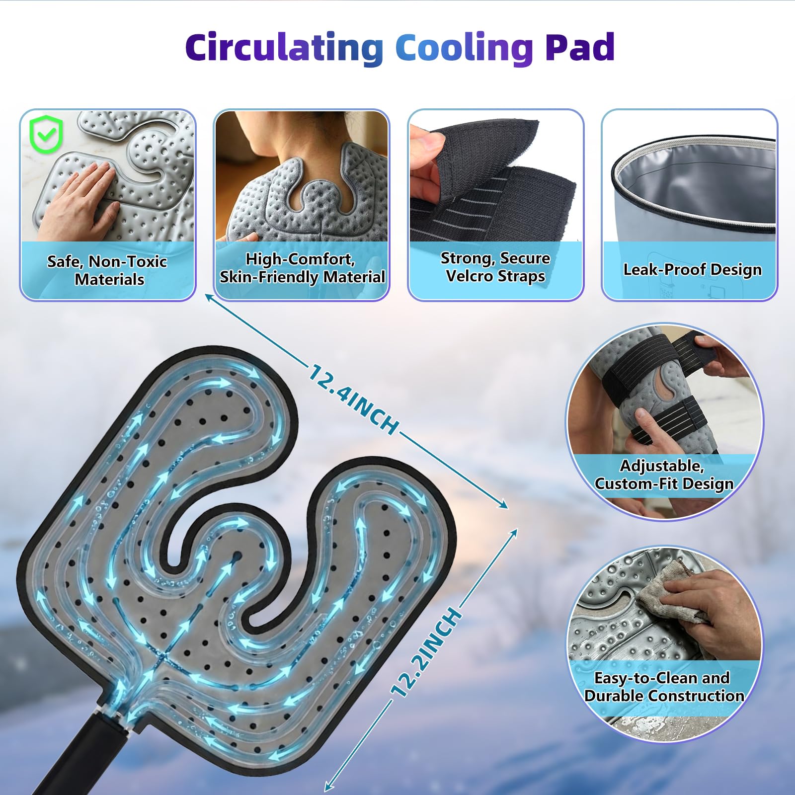 Ice Machine for Knee Pain - Portable Cold Therapy -6