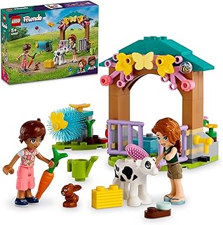 LEGO Friends Autumn's Baby Cow Shed 42607 Farm Animal Toy Playset for Kids,for Girls and Boys Aged 5 Years Old and Over wi...