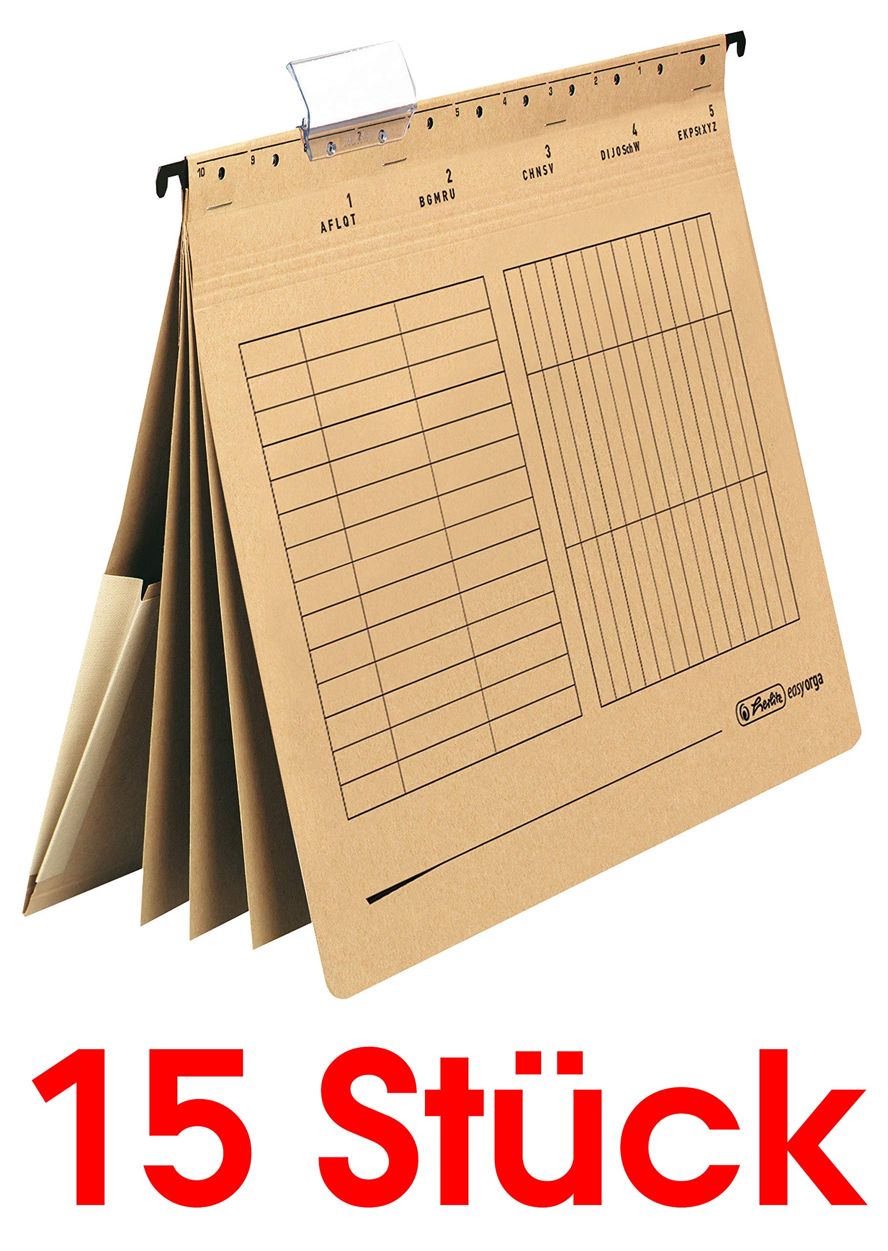 Herlitz 10843860 Hängehefter mehrfach (15er Pack)