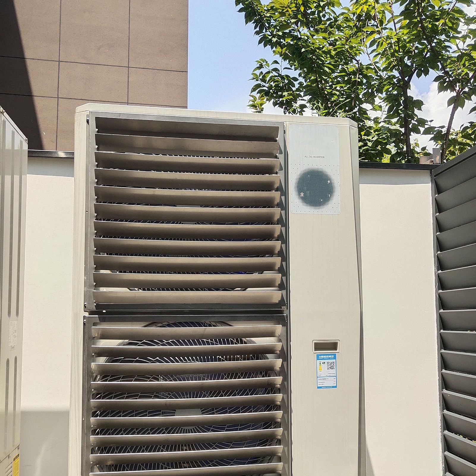 Copertura Universale per condizionatore d'Aria per unità Esterne, Deflettore AC Esterno Griglia di Ventilazione Copertura Protezione Recinzione, Deflettore Vento compressore condensatore AC