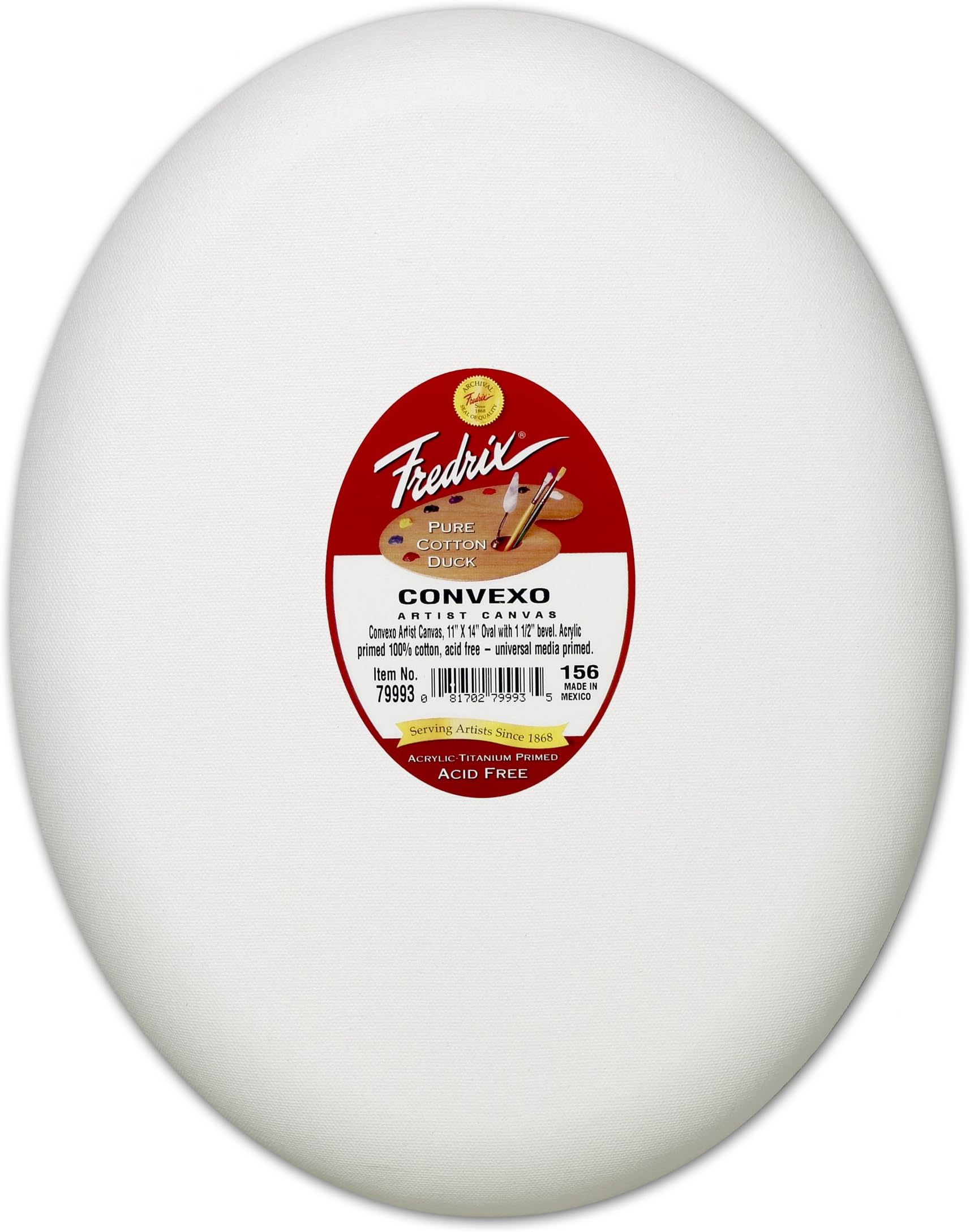 79993 Convexo Stretched Canvas, 11 by 14-Inch Oval