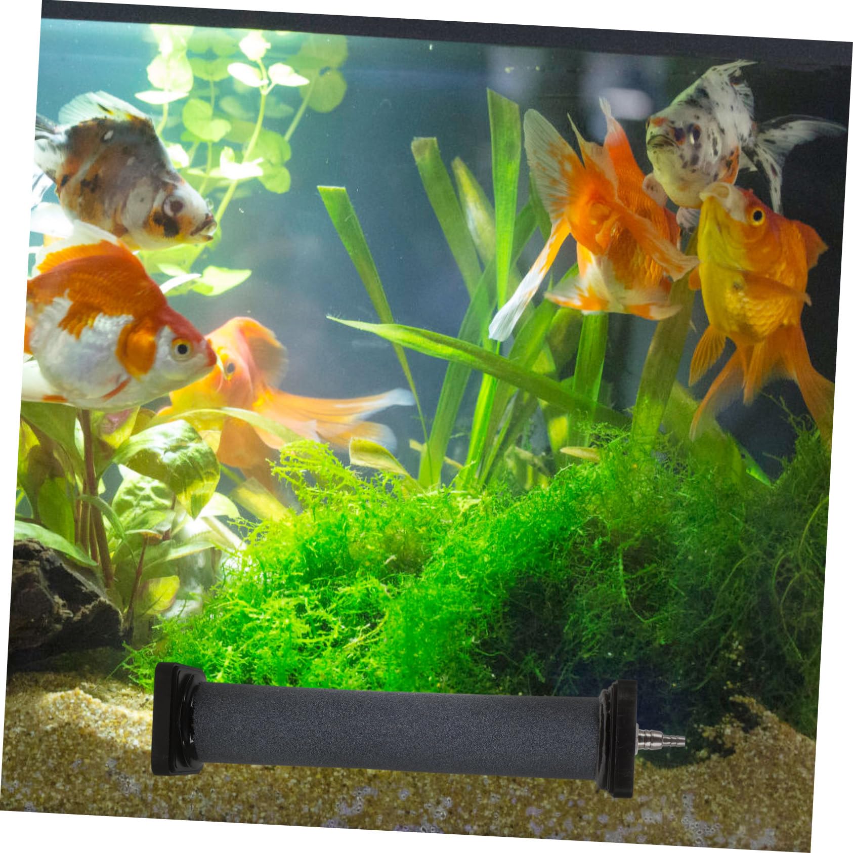 ibasenice Aquarien Ausströmerstein für Luftpumpe Luftstein Diffusor Stein Steigert Sauerstoffgehalt im Aquarium und Fischbecken