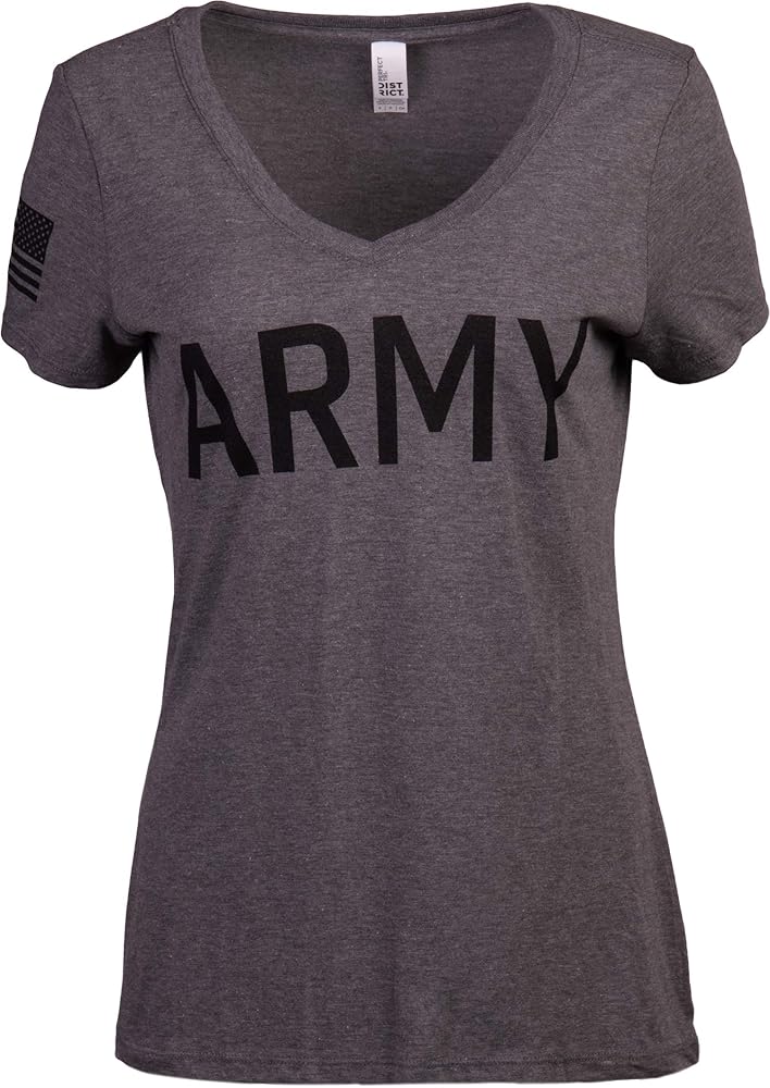 Amazon.com: Ann Arbor T-shirt Co. Army Women's V-Neck | U.S.