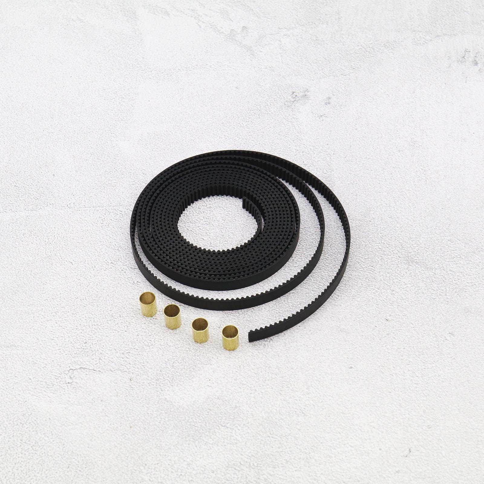 SG Store Otwarty pasek rozrządu 2GT 2 metry kompatybilny z drukarką 3 Ender 3 / Ender 3 V2 / Ender 3 Pro/Ender serii 5 skok 2 mm szerokość 6 mm z 4 mosiężnymi tulejami