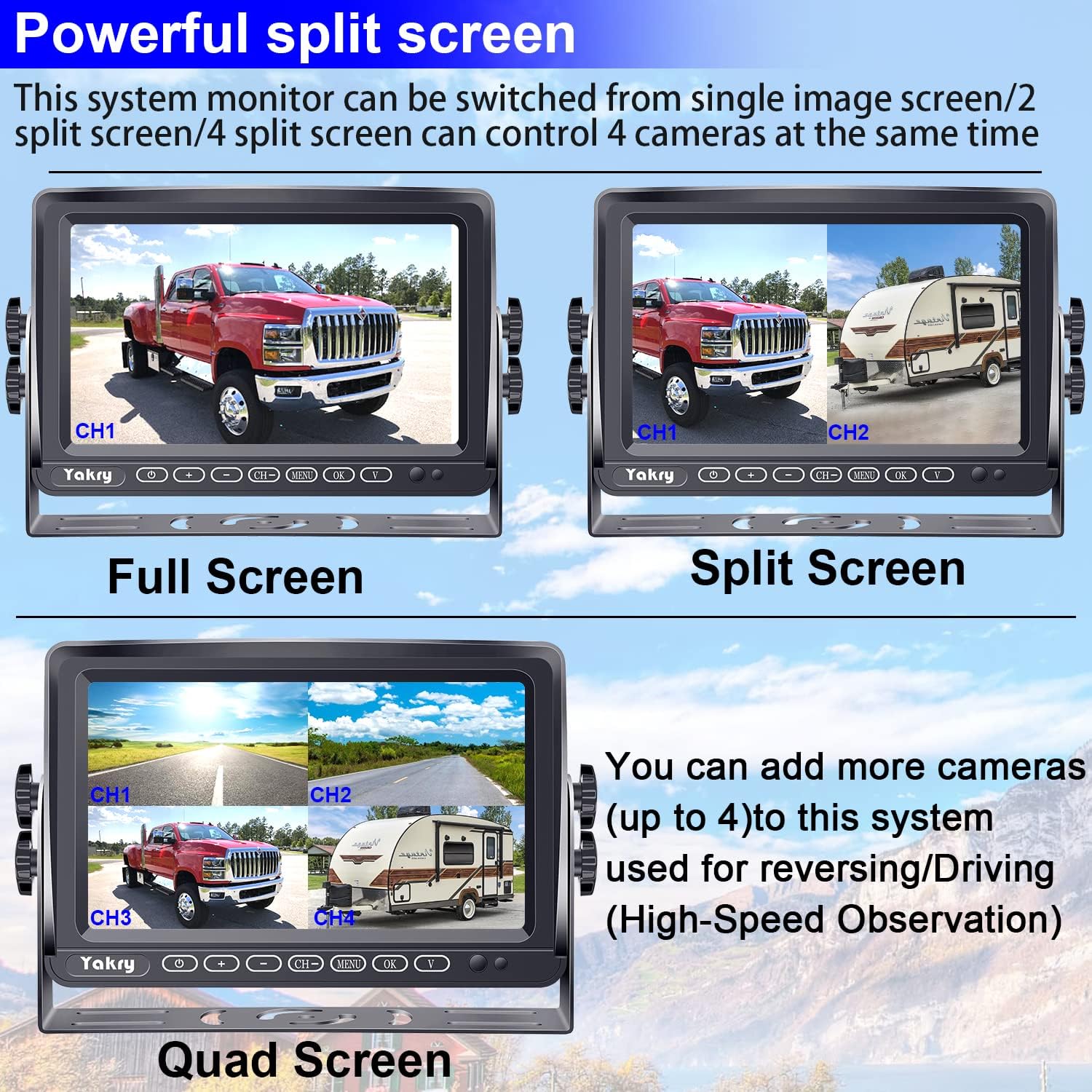 Uр Tо 40% оƒƒ RV Backup Camera Wireless HD 1080P with 7 Inch Touch Key DVR Monitor for RVs,Campers,Trailers,Trucks Adapter For Furrion-Pre-wired RVs High-Speed Rear View Observation IR Night Vision Yakry Y27 Authеntіс Crаzу Dеаlѕ RV Backup Camera Wireless HD 1080P with 7 Inch Touch Key DVR Monitor for RVs,Campers,Trailers,Trucks Adapter For Furrion-Pre-wired RVs High-Speed Rear View Observation IR Night Vision Yakry Y27