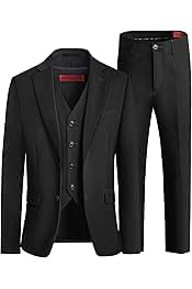 Boys' Formal Slim Fit Suit Set, Adjustable Waist