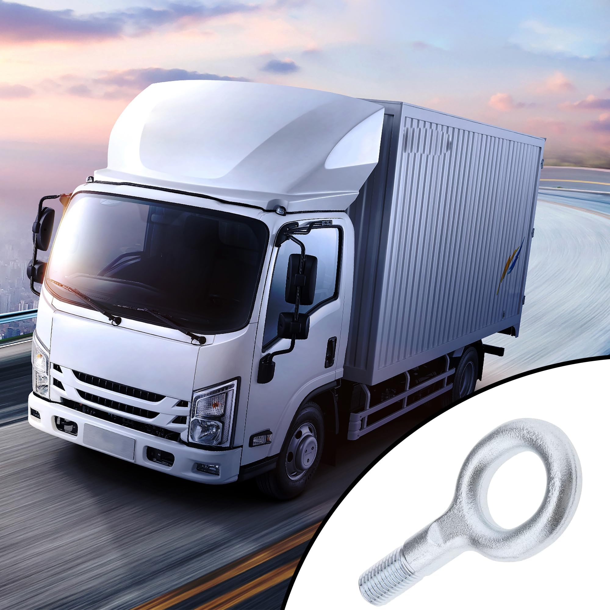 ANBOO Hak holowniczy do samochodu, hak holowniczy, oczko holownicze 1348135080 674417 do C-itroen Relay Peugeot Boxer FIAT Ducato (od 2006)