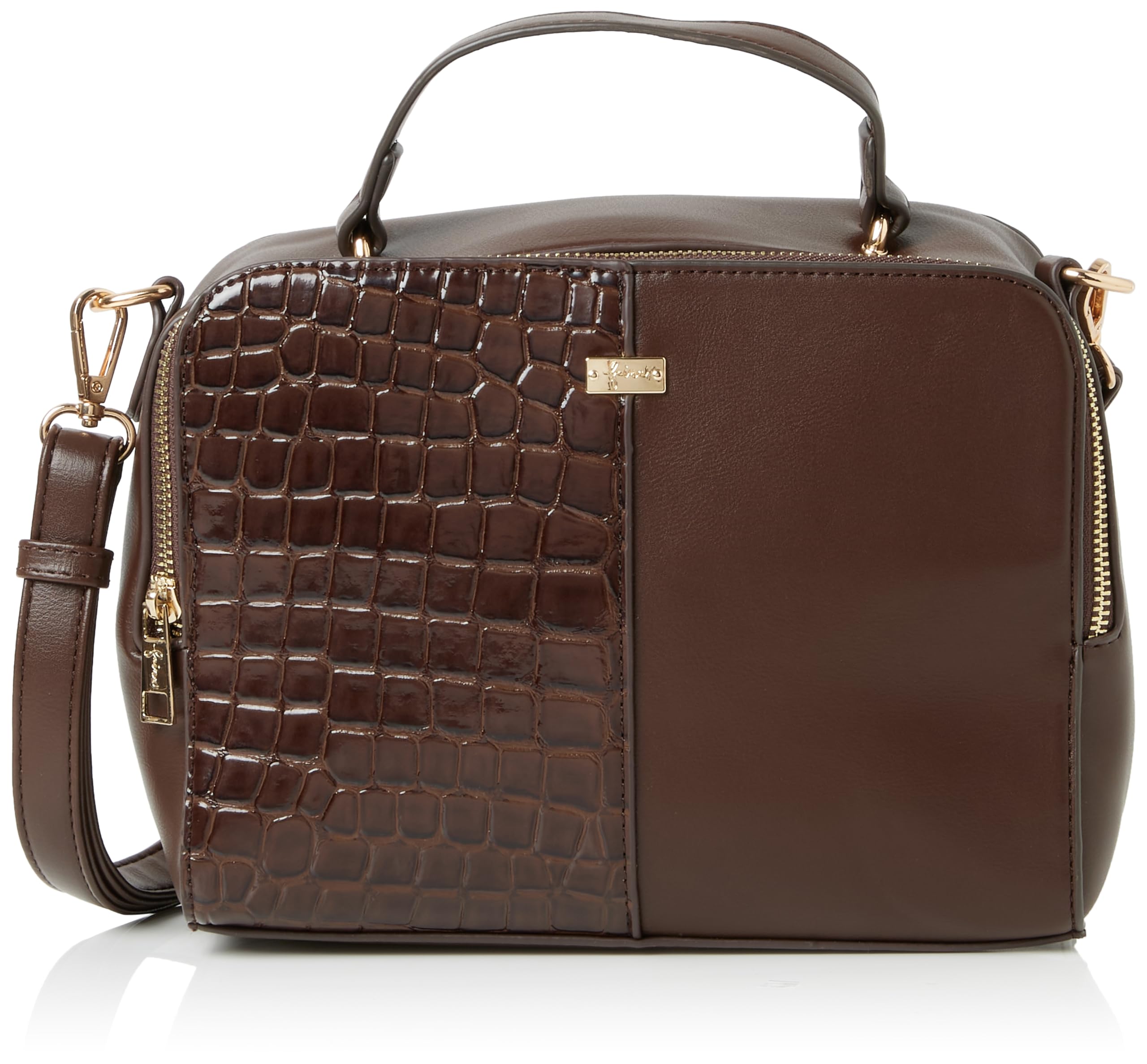 NAEMI Women's Handbag Shopper, Brown, One Size