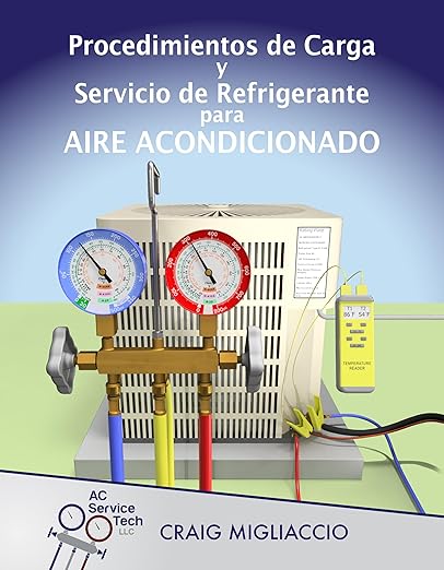 Procedimientos de Carga y Servicio de Refrigerante para Aire Acondicionado (Spanish Edition)