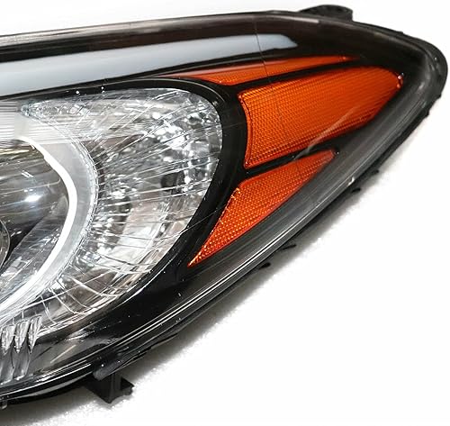 Miniatura 4 de OUKANING Halógeno Fábrica Cromo Carcasa Lente Transparente Proyector Faro Izquierdo Lado Del Conductor LH Para 2014 2015 2016 Kia Forte/Forte