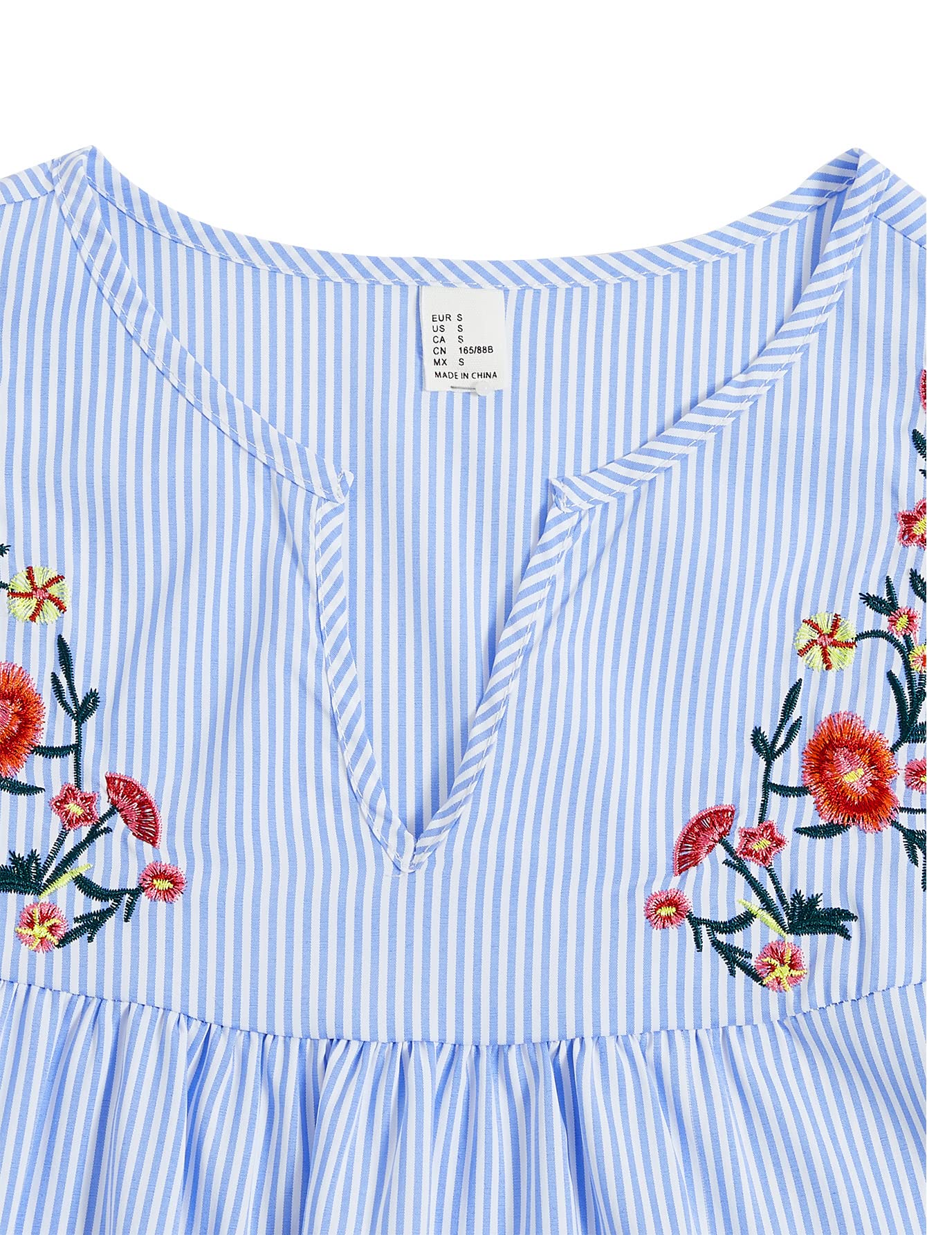 Floerns Chemisier à carreaux pour femme avec ceinture