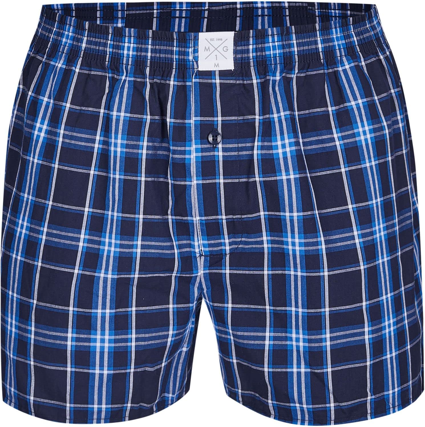 5-pak bokserek MG-1, bokserki męskie, zestaw ekonomiczny, rozmiar M, 3XL, w kratkę