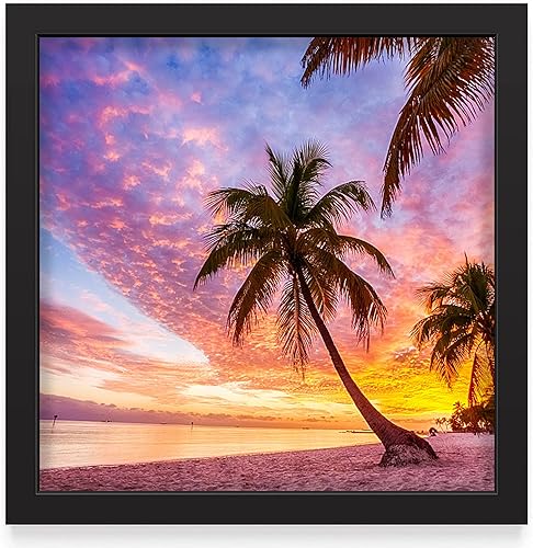 Marco de fotos familiar de 9 x 9 pulgadas para colgar en la pared, marco de fotos familiares de madera para sala de estar, marco de collage de