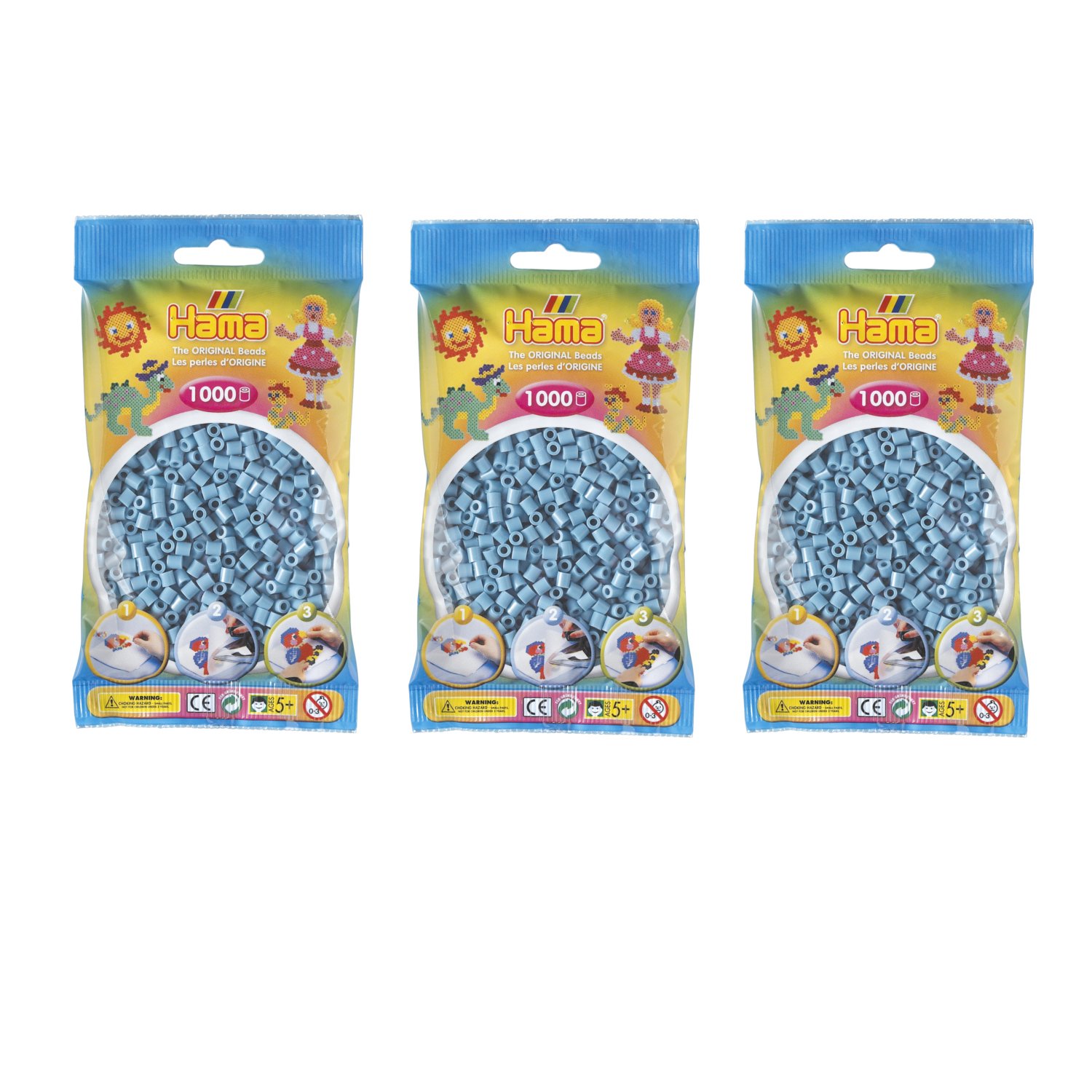 Hama 3000 x Midi Beads (3 x 1000 Pieces) - Assorted Colours โ image 1