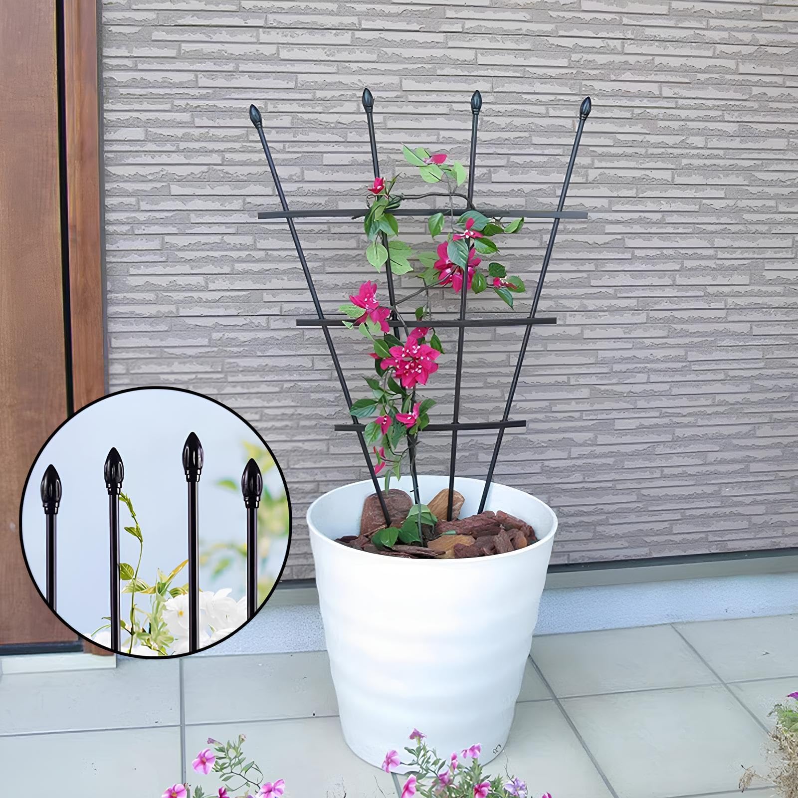 90cm 120cm Treillis De Jardin Tuteur Plante Grimpante D'intérieur/Extérieur, Support Plante pour Plantes en Pot Fleurs Et Liannes(120cm/47.2in)