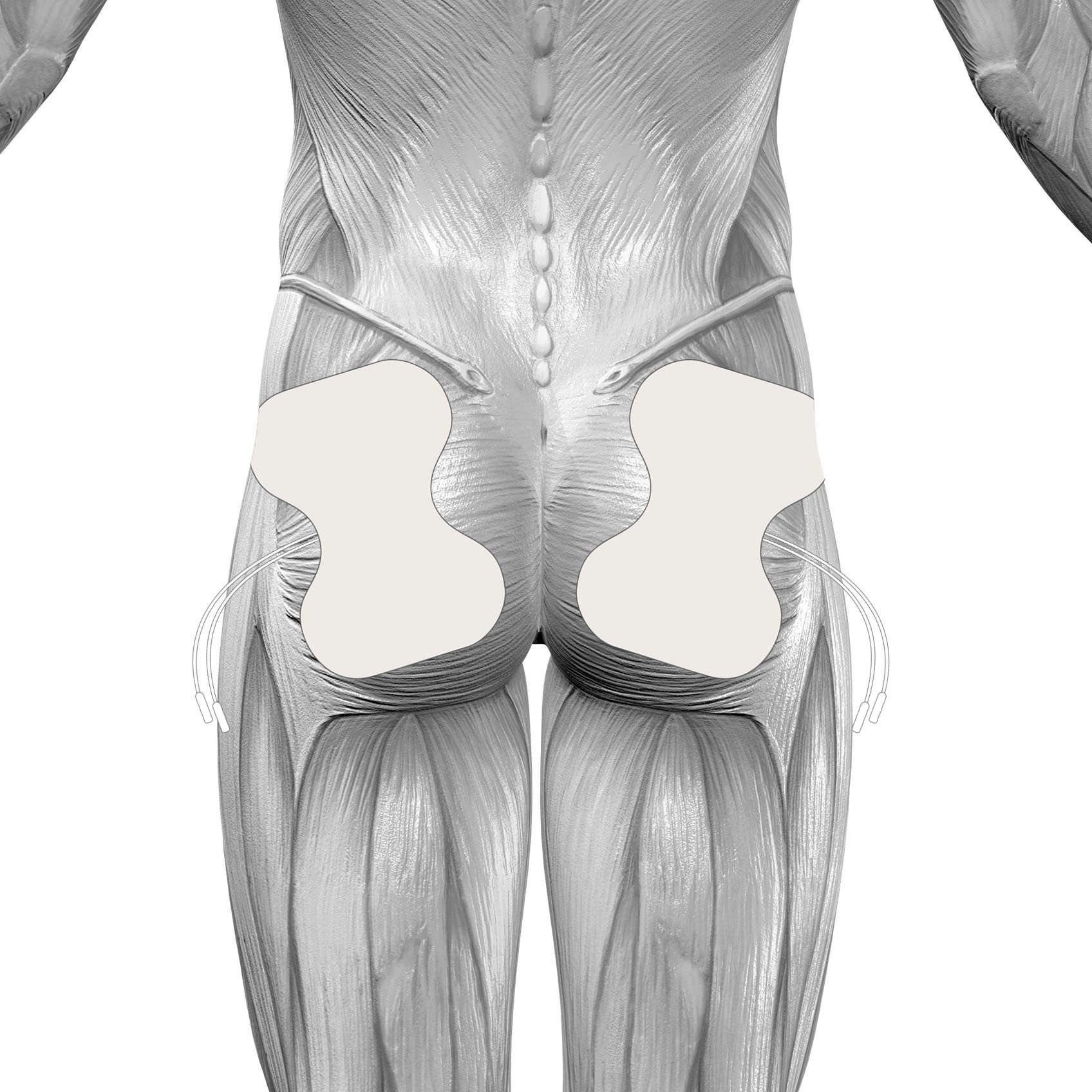 TensCare Sports TENS - Electroestimulador Muscular. Programas predeterminados + 2 Electrodos de mariposa reutilizables para dispositivo de electroterapia